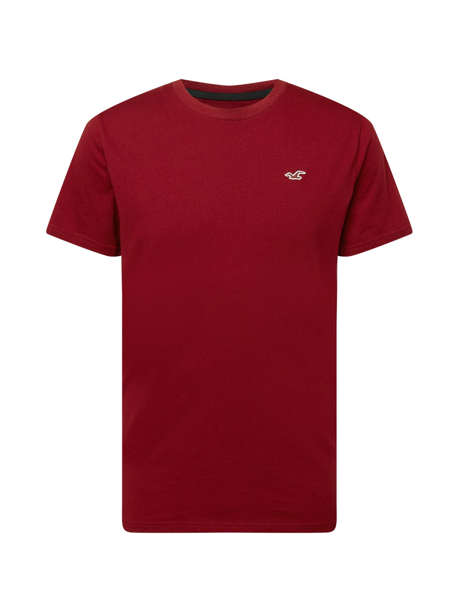 HOLLISTER Majica burgund / bela - Pepit.si