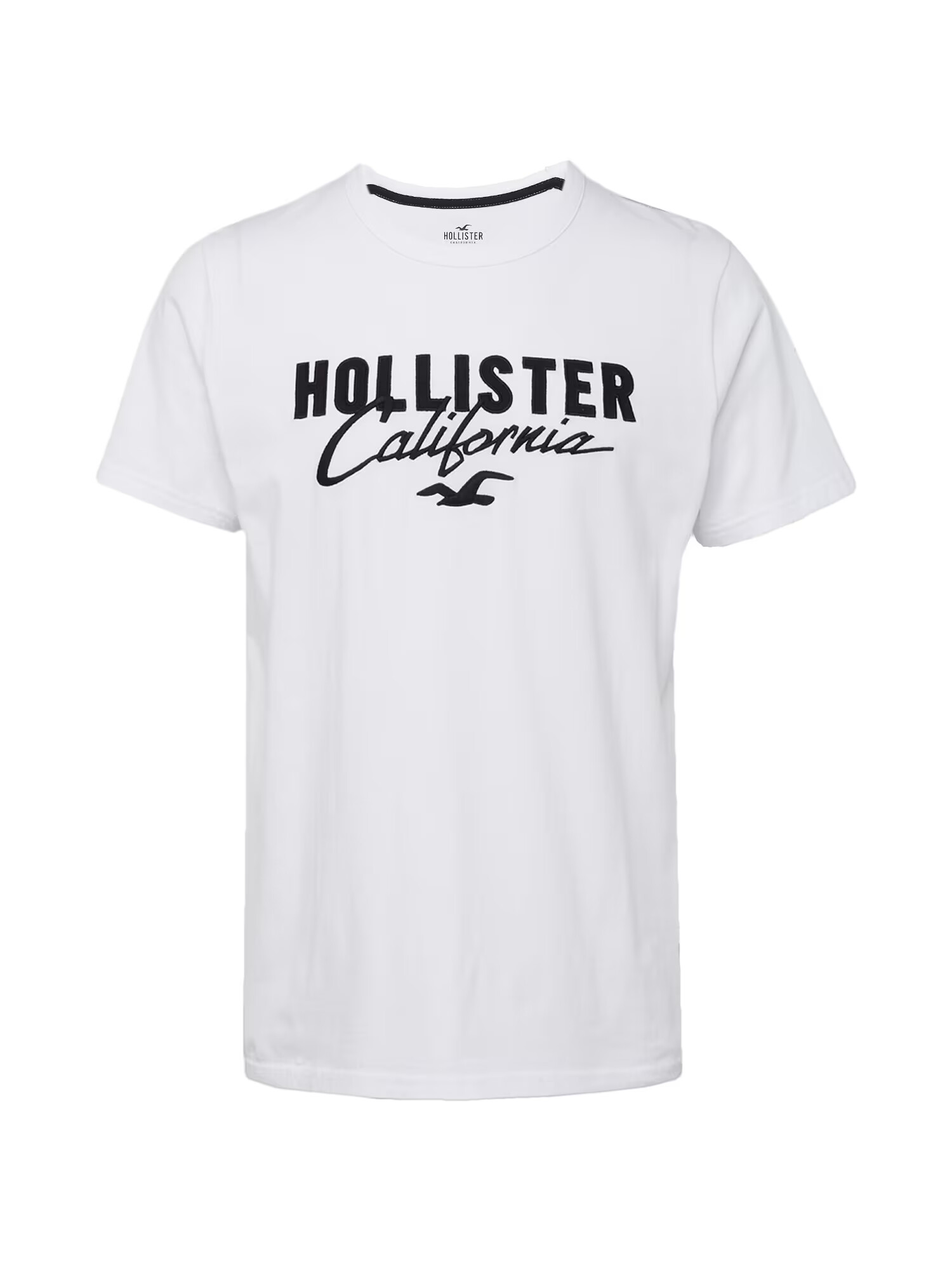 HOLLISTER Majica črna / bela - Pepit.si