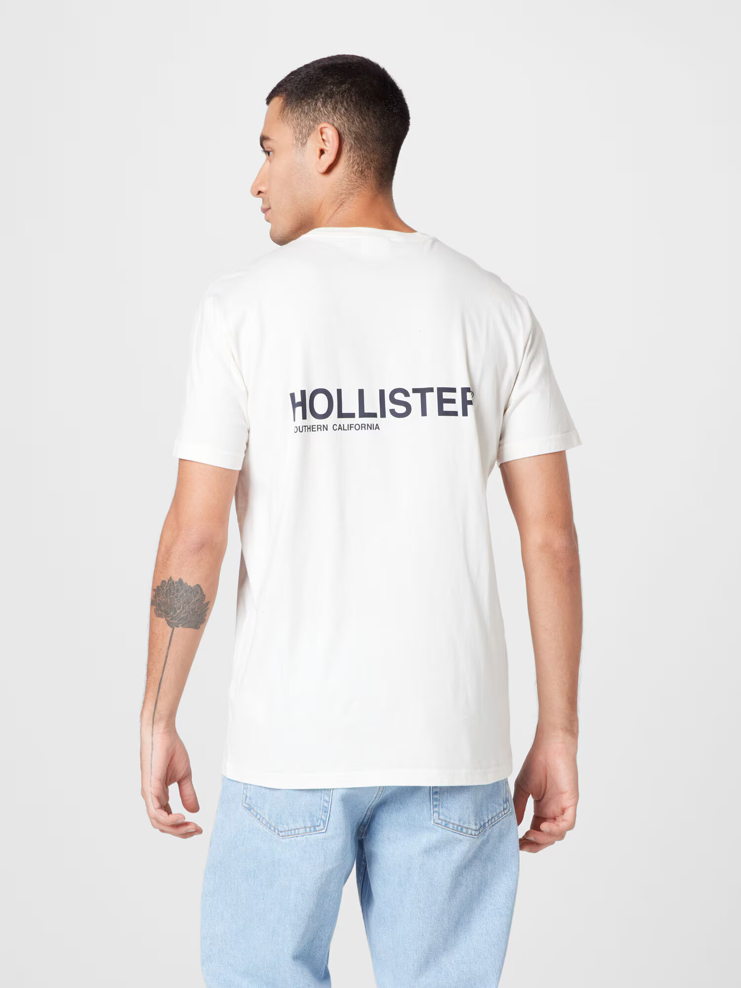 HOLLISTER Majica črna / bela - Pepit.si