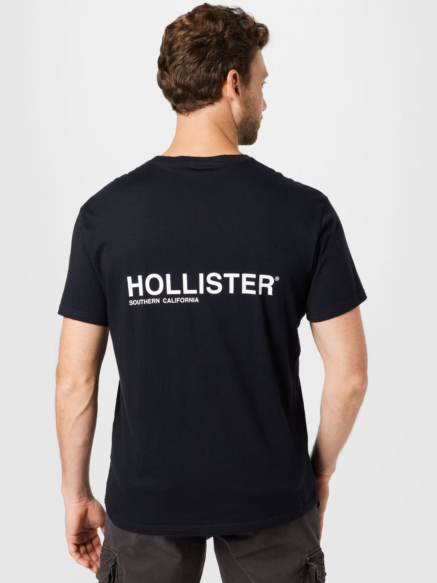 HOLLISTER Majica črna / bela - Pepit.si