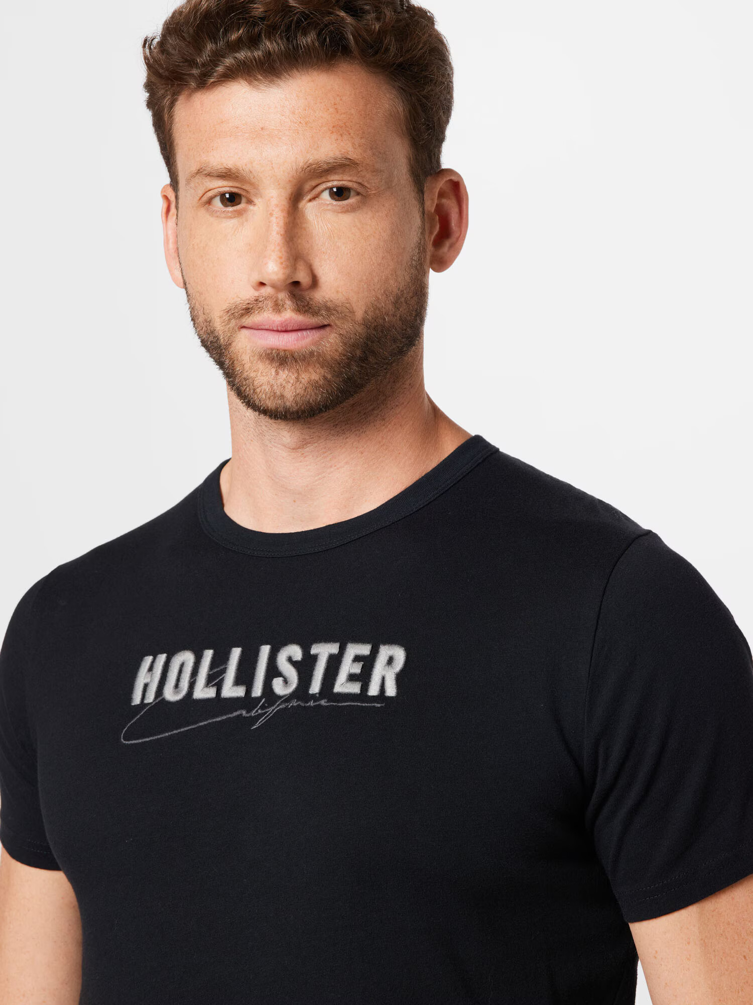 HOLLISTER Majica črna / bela - Pepit.si