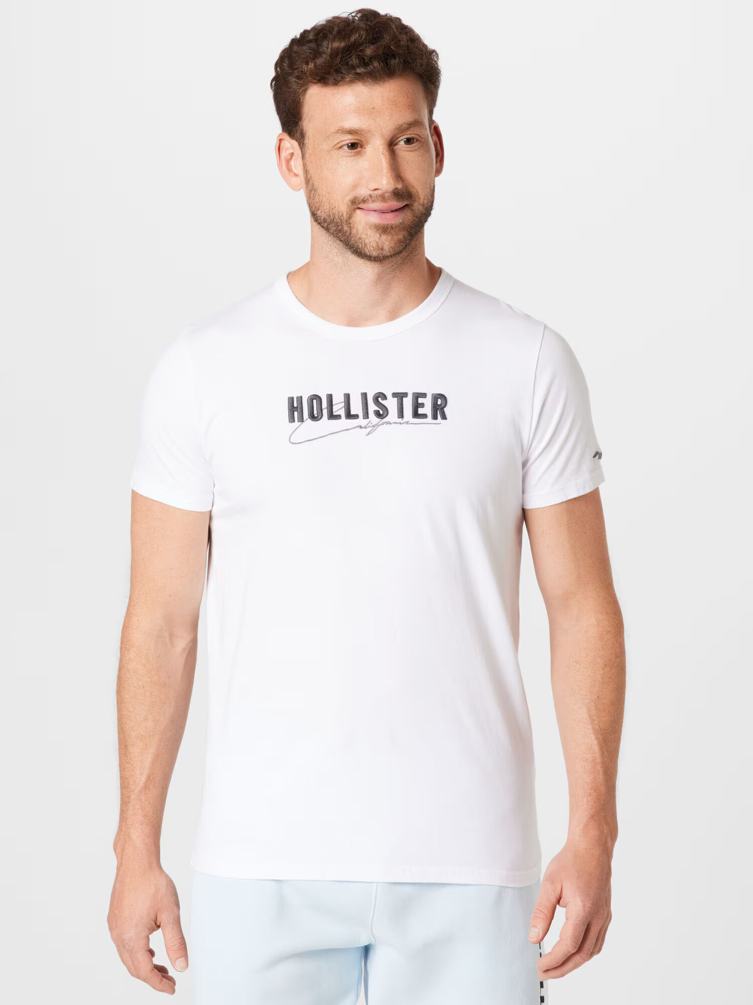 HOLLISTER Majica črna / bela - Pepit.si