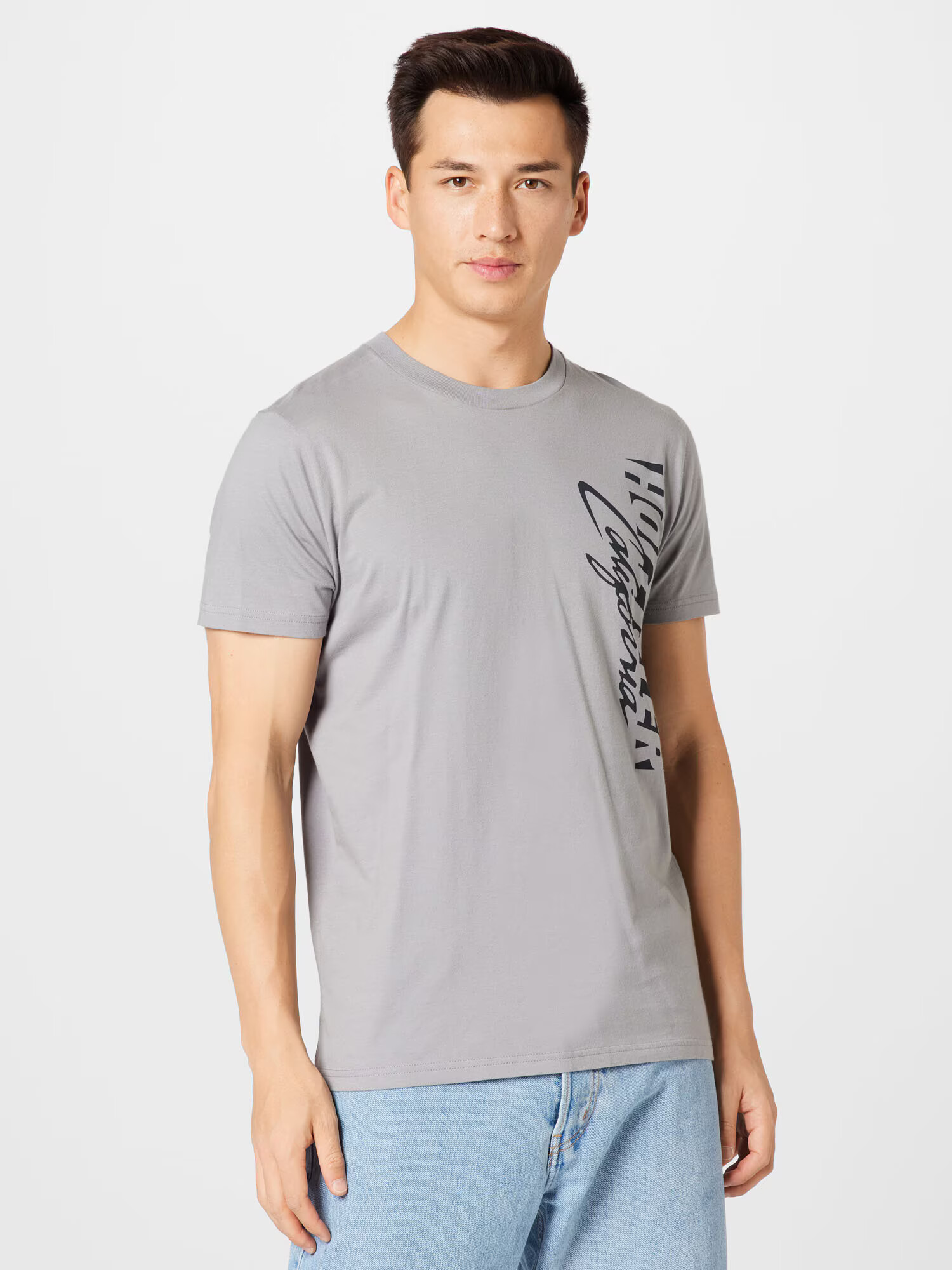 HOLLISTER Majica temno modra / rumena / siva / črna / bela - Pepit.si