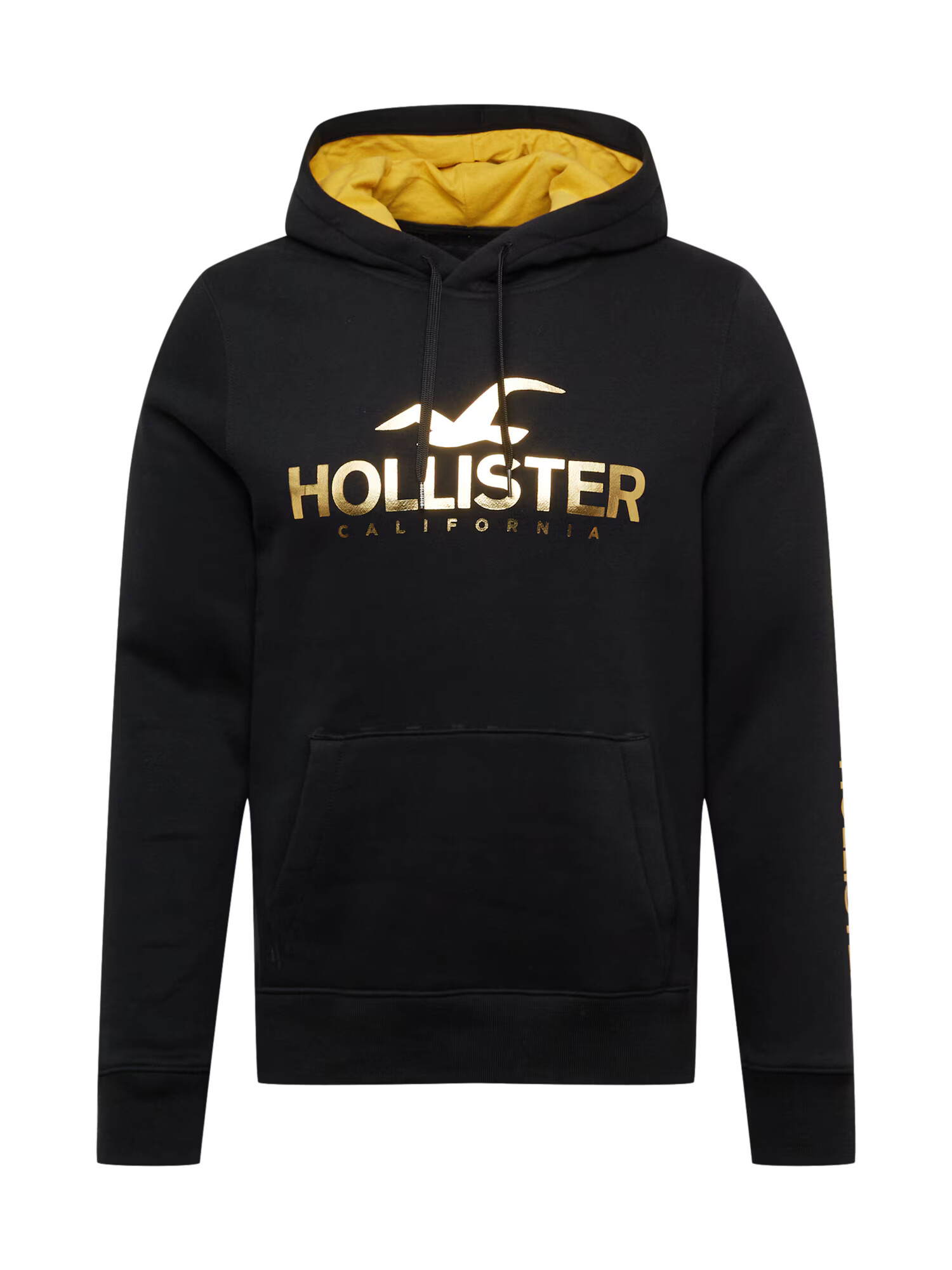 HOLLISTER Majica črna / zlata - Pepit.si