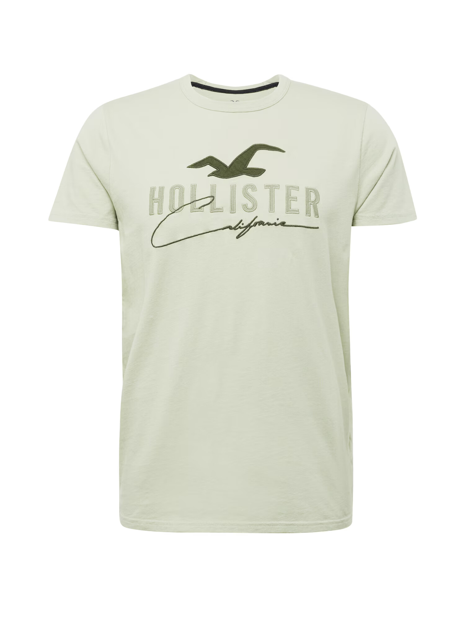 HOLLISTER Majica kaki / pastelno zelena - Pepit.si