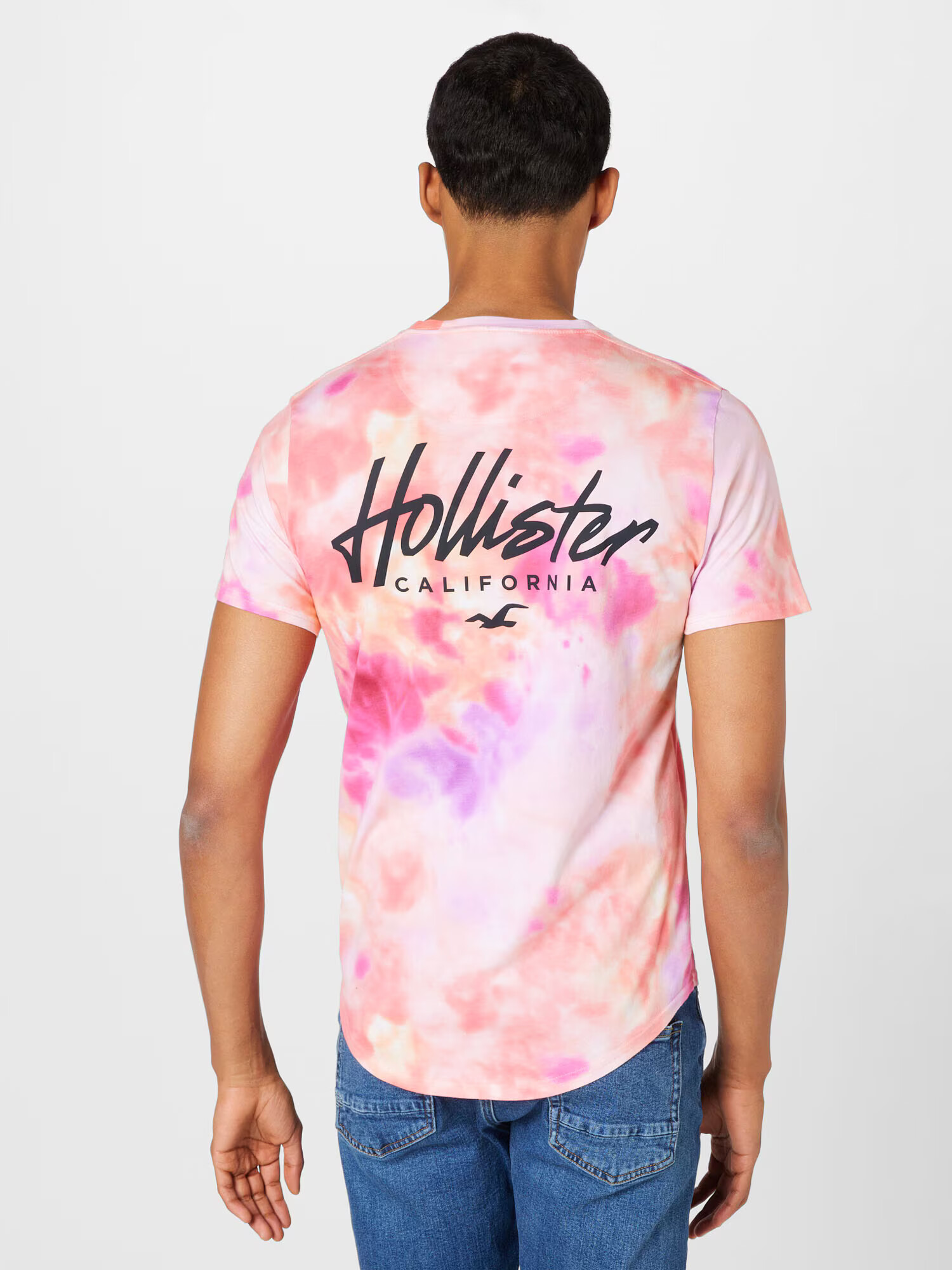 HOLLISTER Majica lila / oranžna / roza / črna / bela - Pepit.si