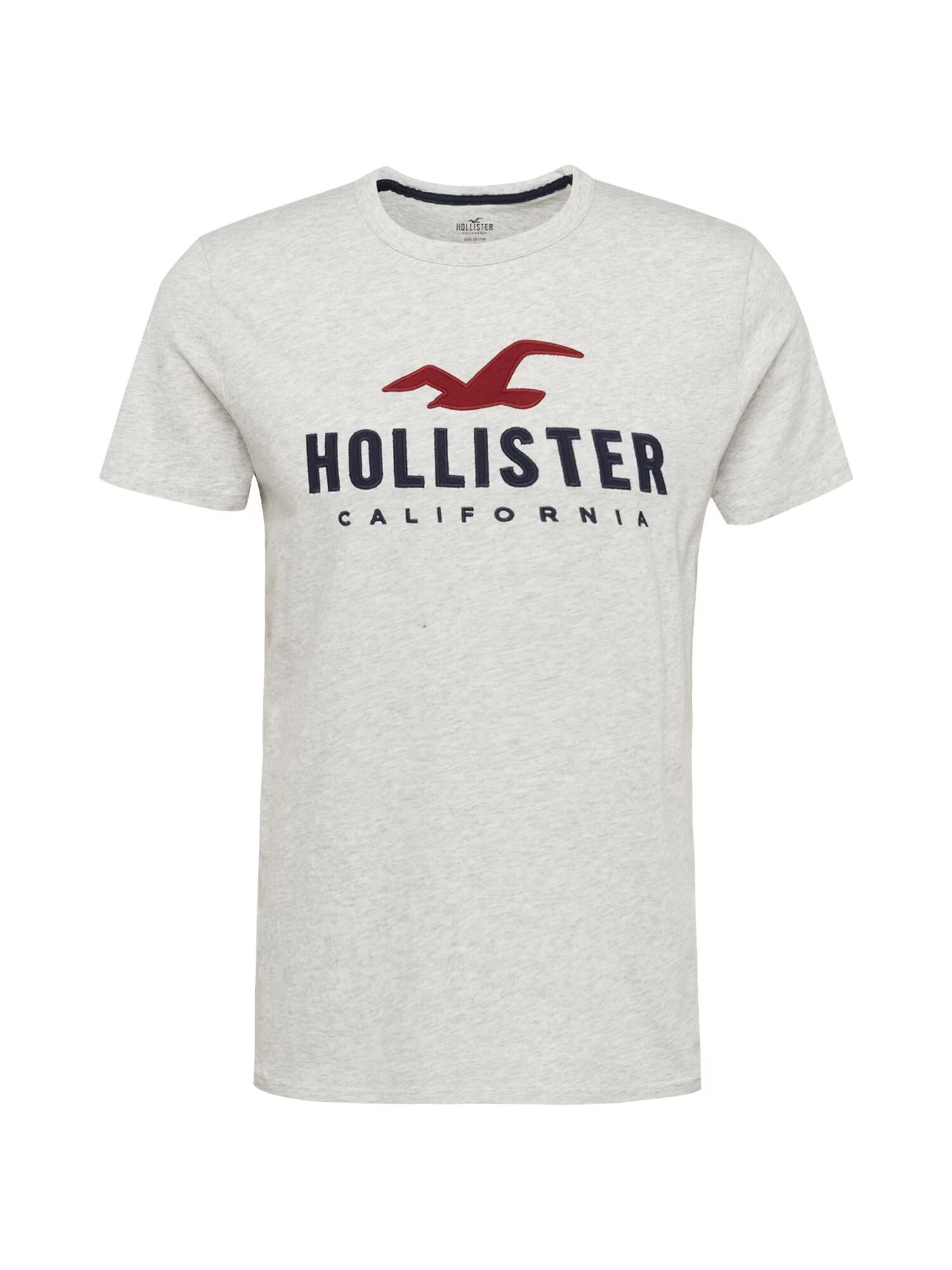 HOLLISTER Majica marine / pegasto siva / burgund - Pepit.si