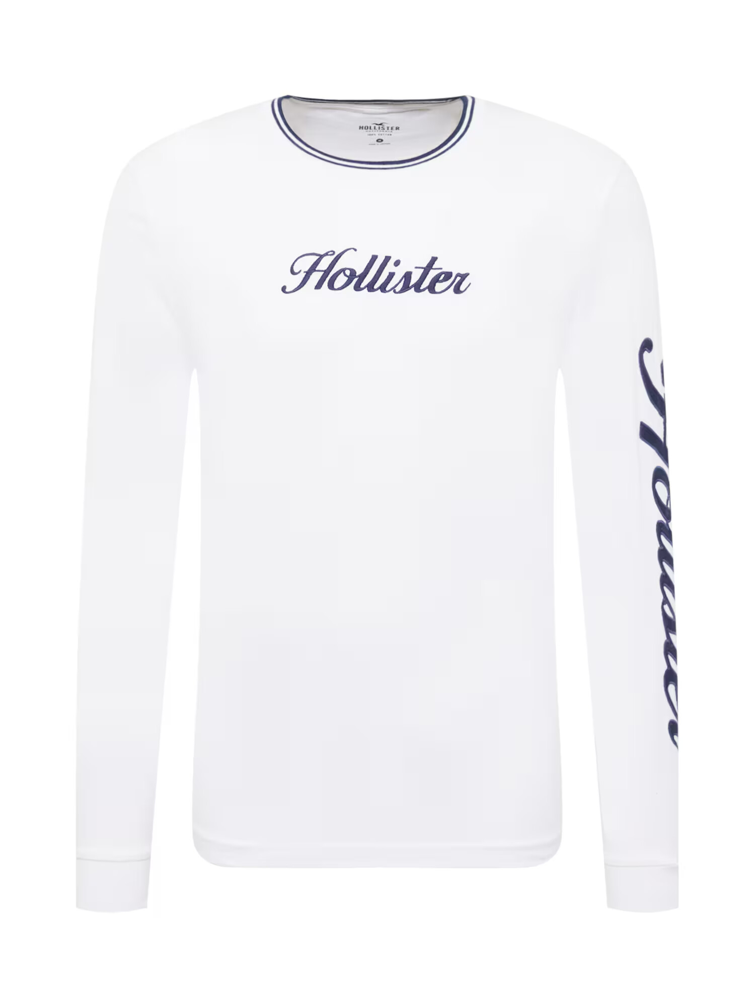 HOLLISTER Majica modra / bela - Pepit.si