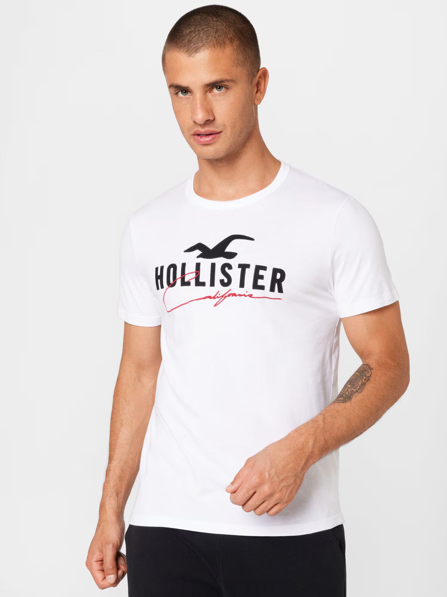 HOLLISTER Majica modra / rdeča / črna / bela - Pepit.si