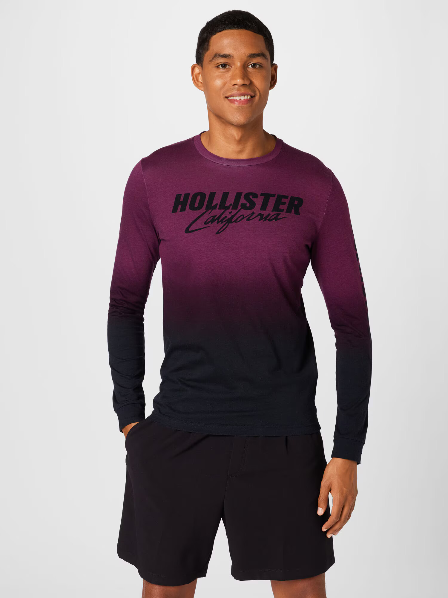 HOLLISTER Majica modra / siva / bordo / črna / bela - Pepit.si