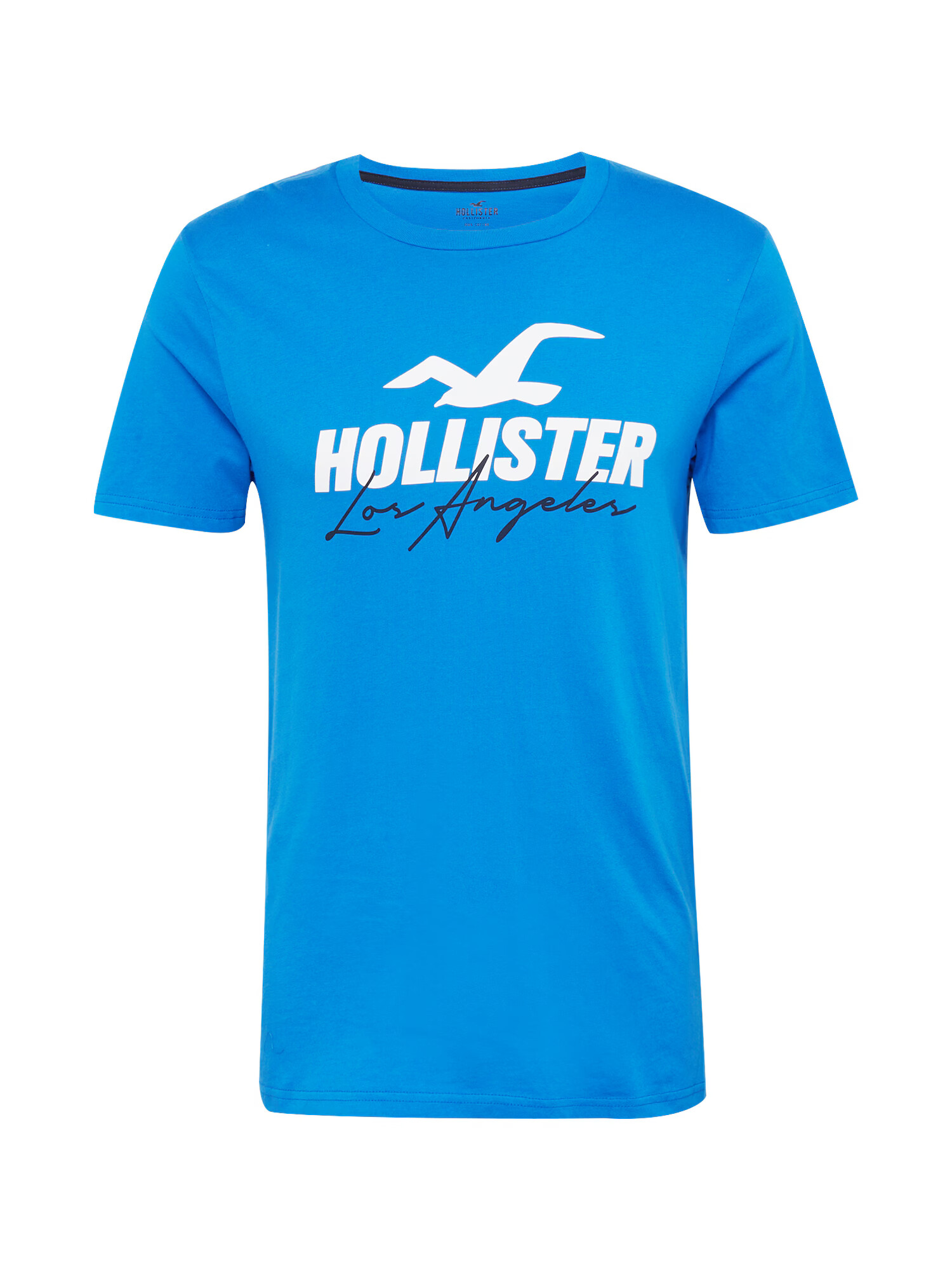 HOLLISTER Majica nebeško modra / bela - Pepit.si