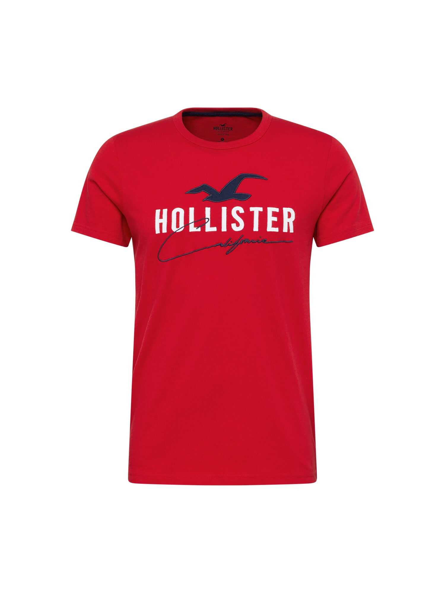 HOLLISTER Majica nočno modra / rdeča / bela - Pepit.si