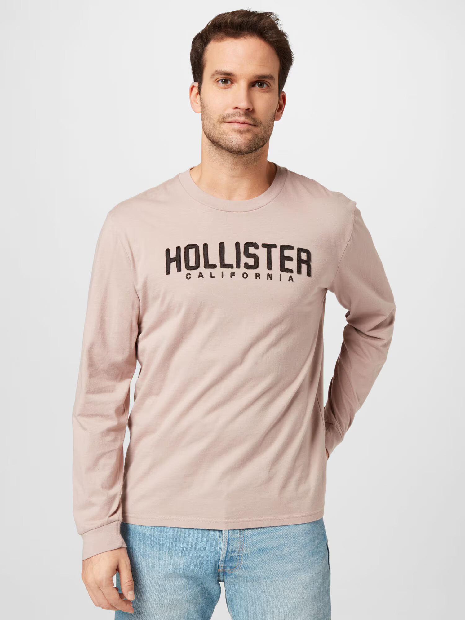 HOLLISTER Majica nude / čokolada - Pepit.si