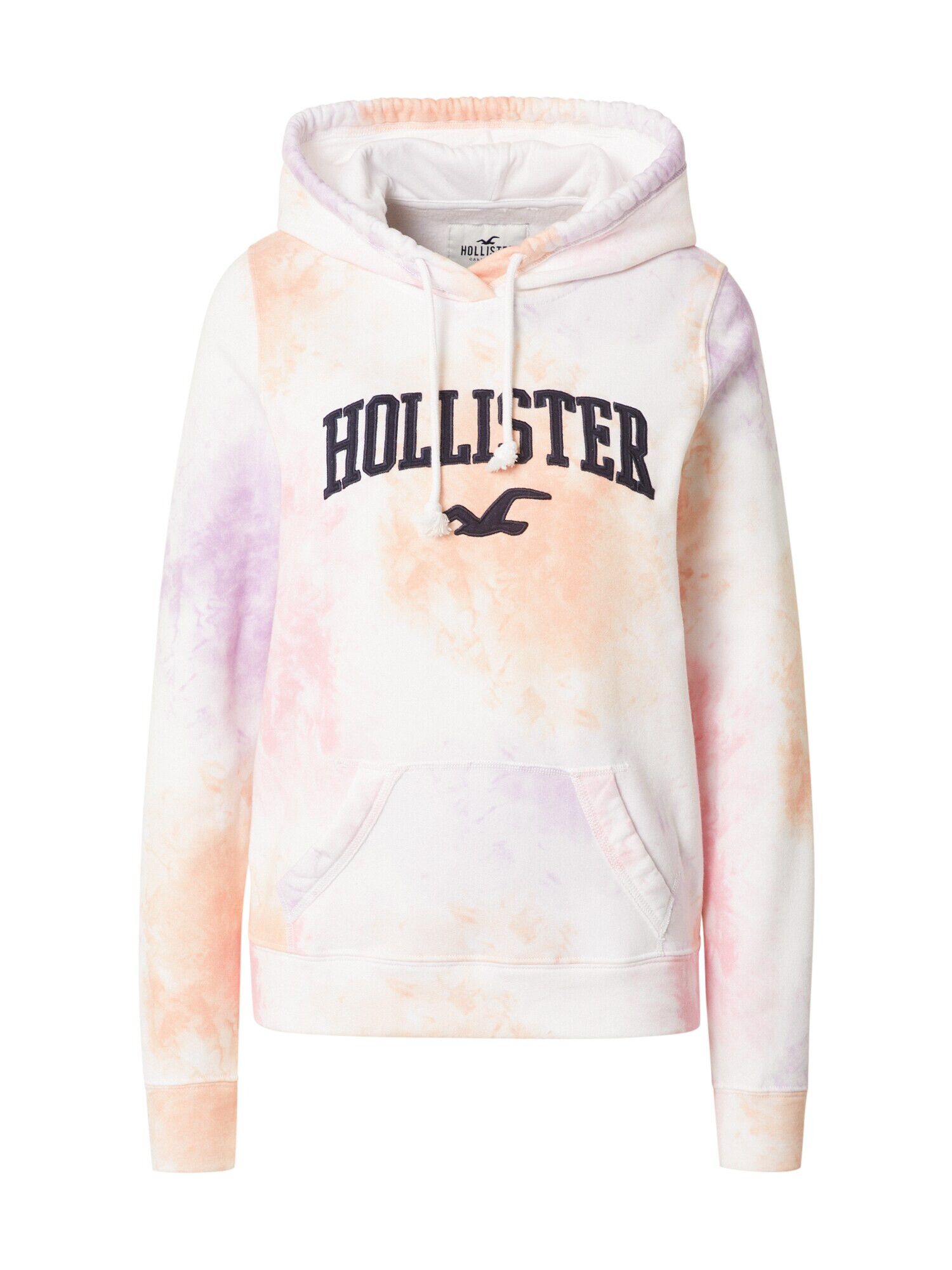 HOLLISTER Majica pastelno lila / pastelno oranžna / pastelno roza / črna / off-bela - Pepit.si