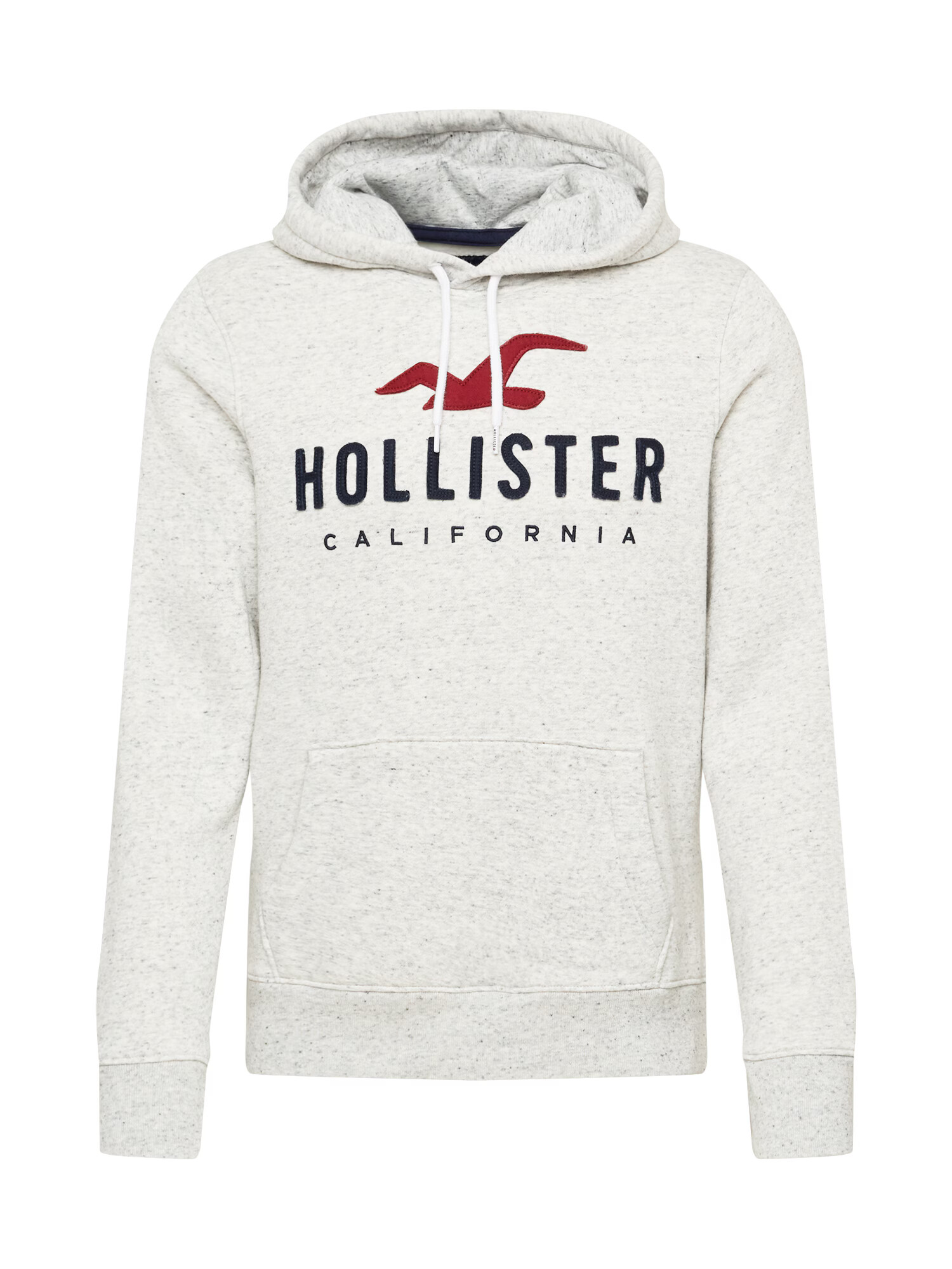 HOLLISTER Majica pegasto siva / rdeča / marine - Pepit.si