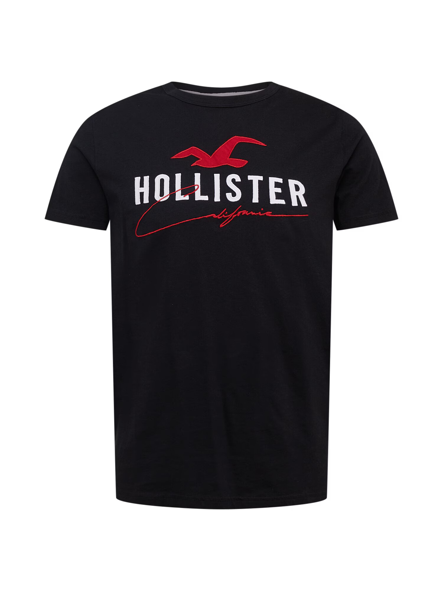 HOLLISTER Majica rdeča / črna / bela - Pepit.si