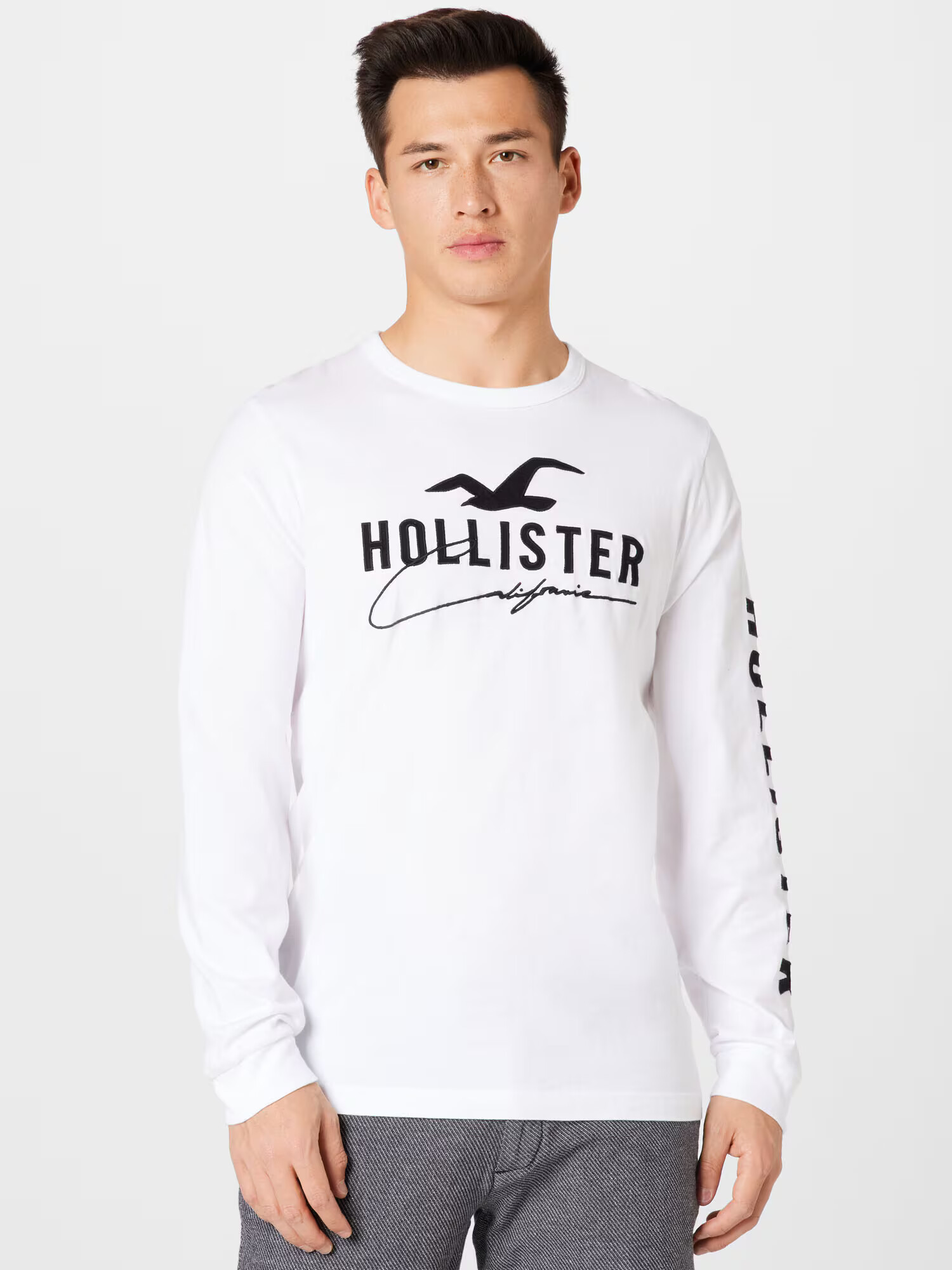 HOLLISTER Majica rdeča / črna / bela - Pepit.si