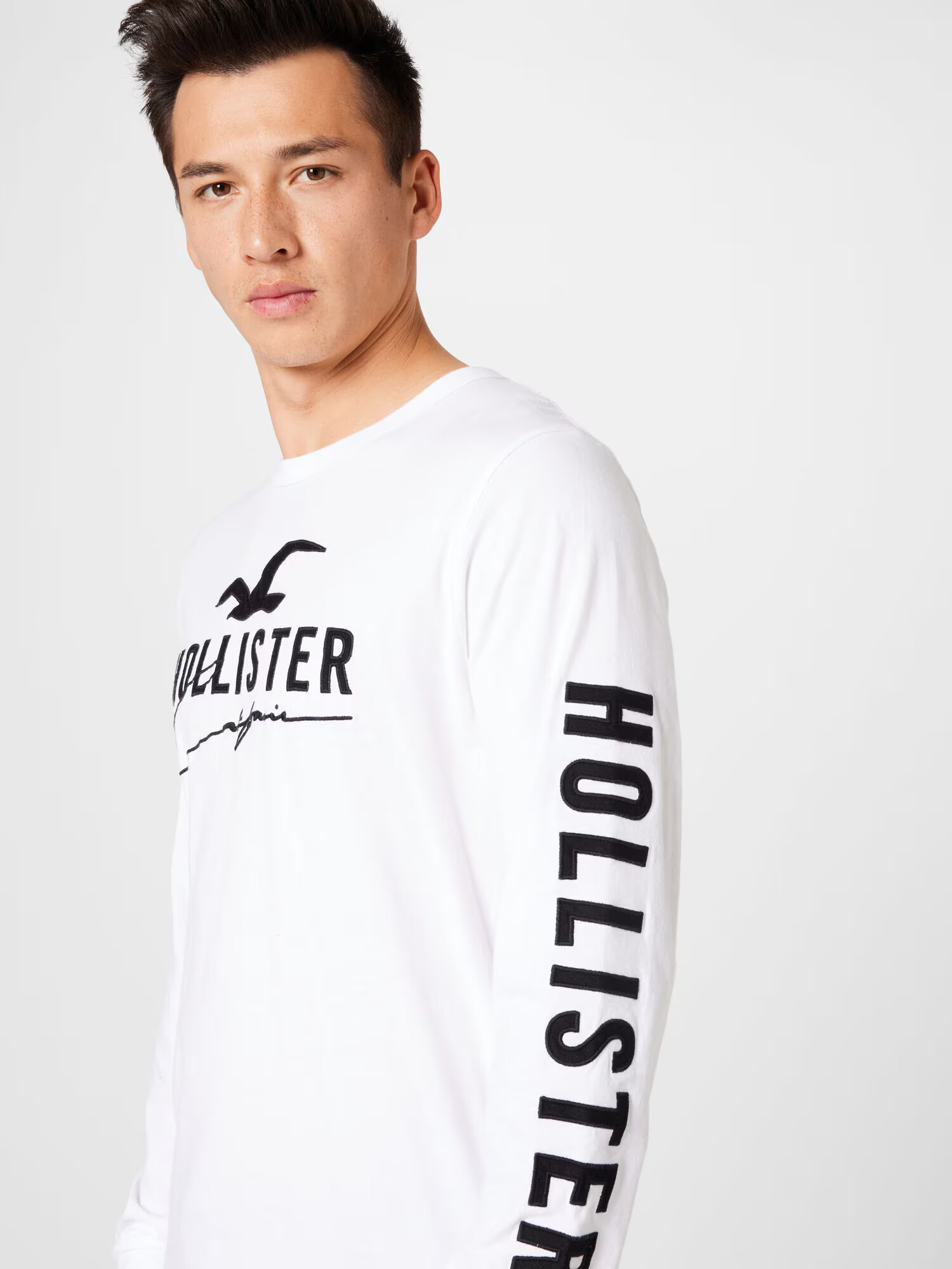 HOLLISTER Majica rdeča / črna / bela - Pepit.si