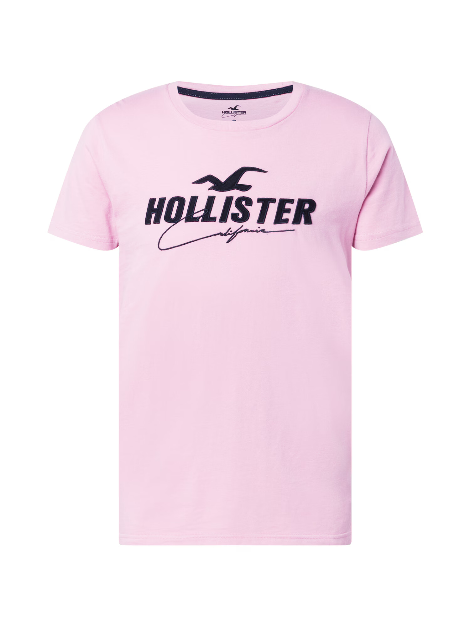 HOLLISTER Majica roza / črna - Pepit.si