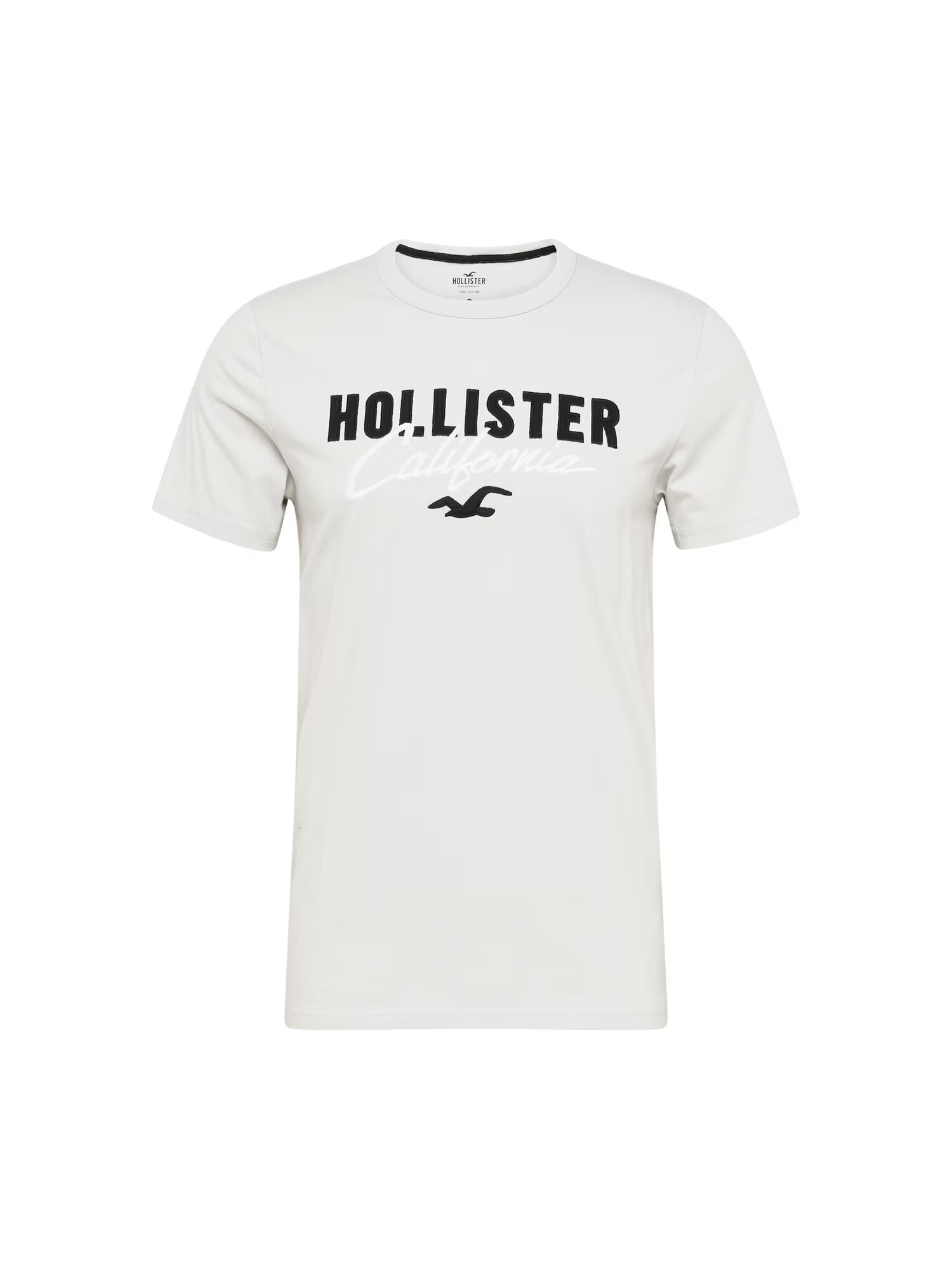 HOLLISTER Majica siva / črna / bela - Pepit.si