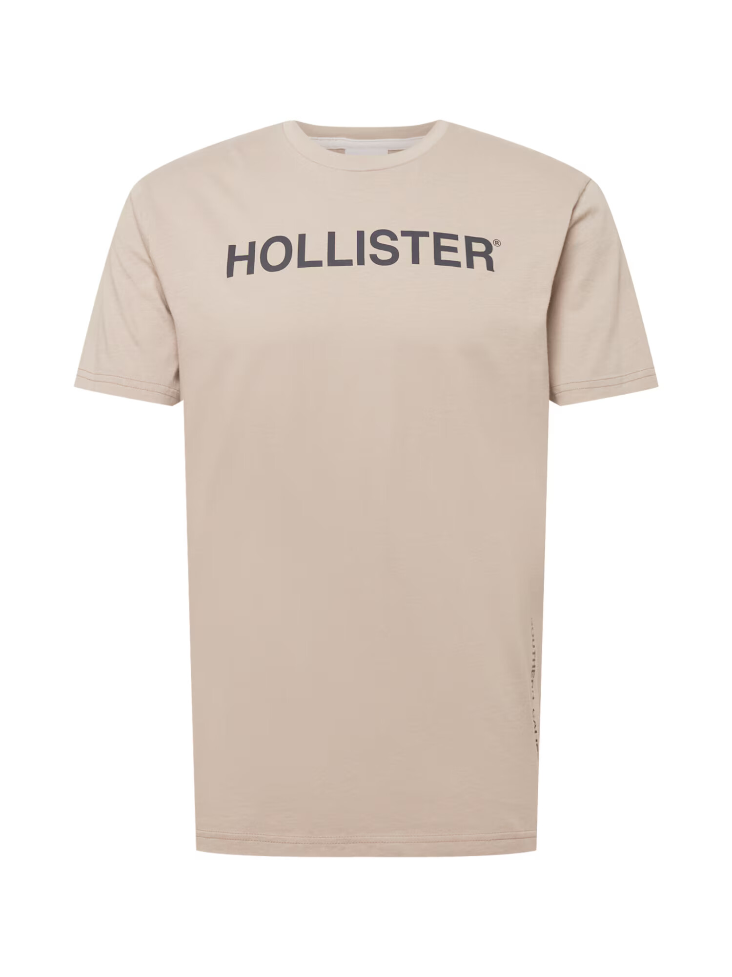 HOLLISTER Majica svetlo rjava / črna - Pepit.si