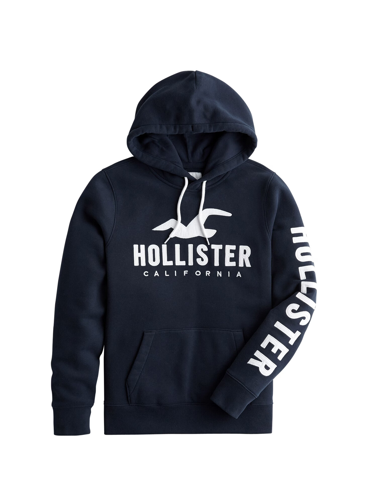 HOLLISTER Majica ' TECH LOGO' modra - Pepit.si