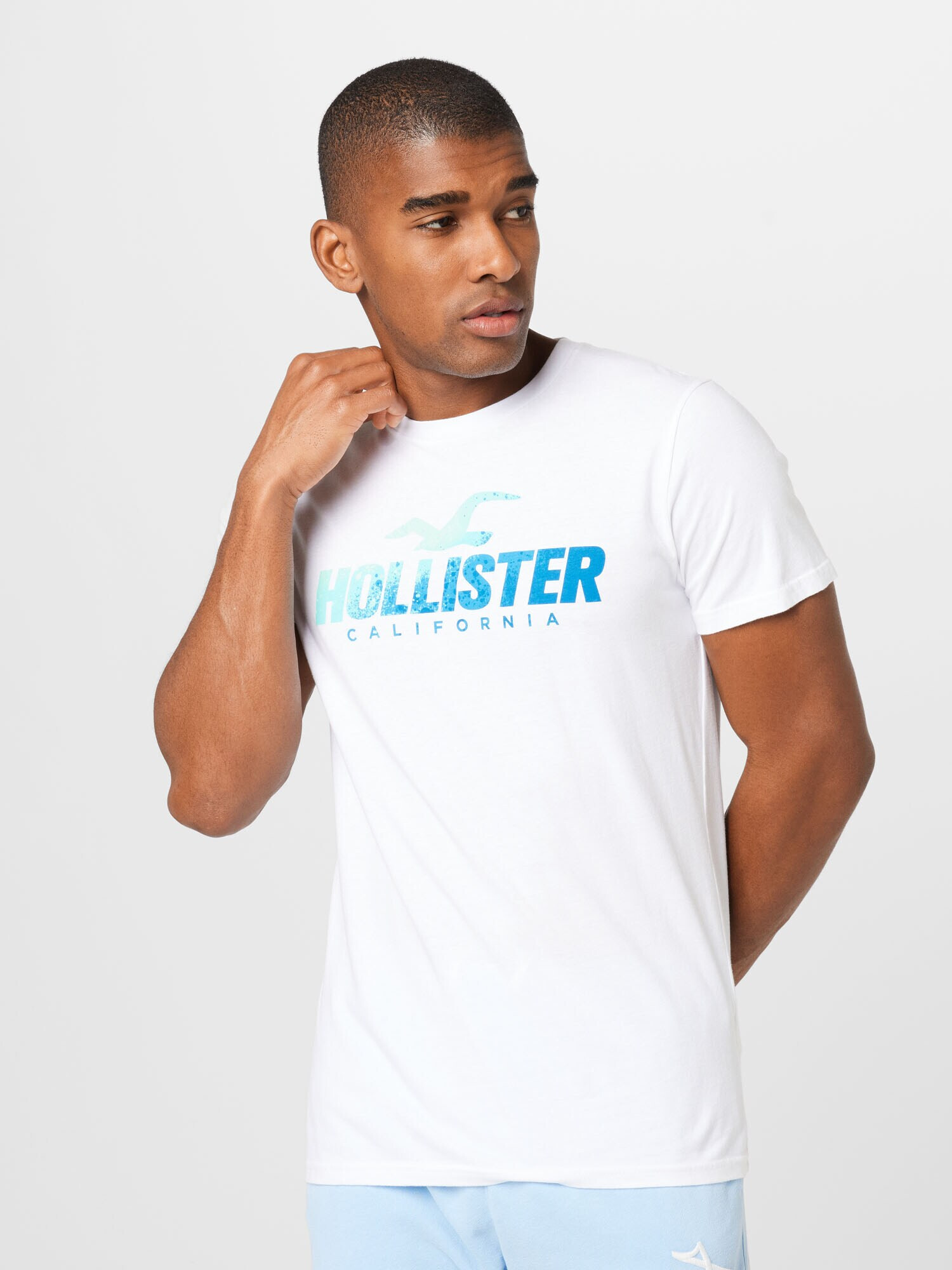 HOLLISTER Majica temno siva / temno zelena / črna / bela - Pepit.si