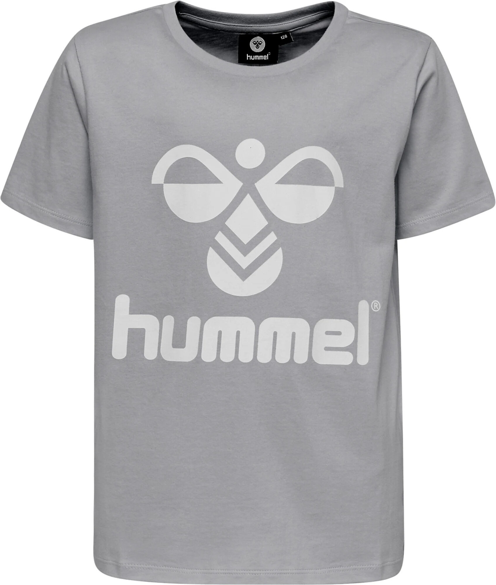 Hummel Majica 'Tres' siva / bela - Pepit.si