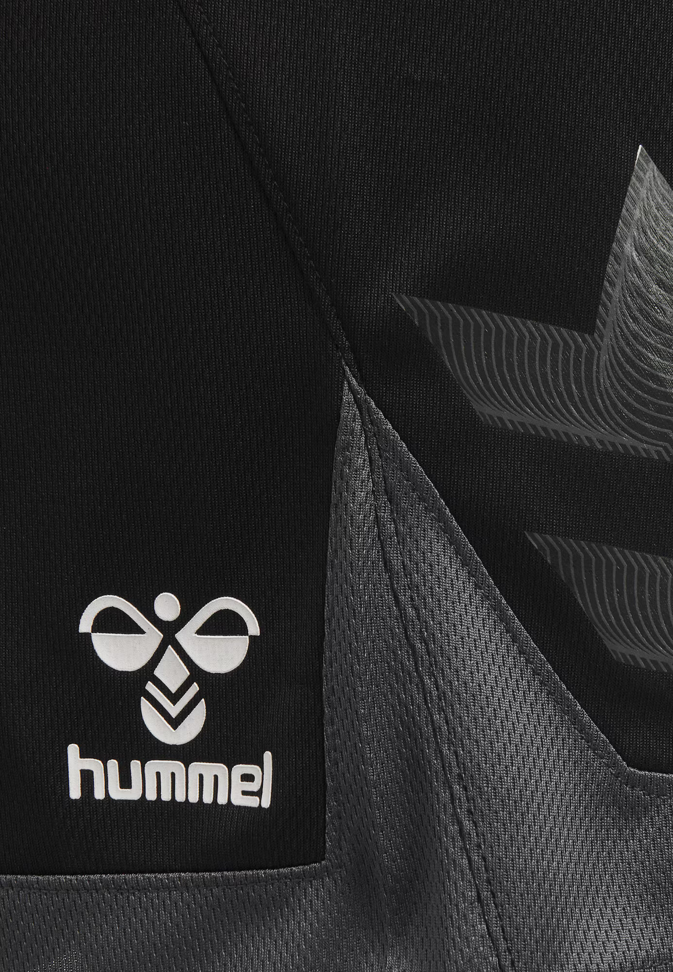 Hummel Športne hlače 'Lead' temno siva / črna / bela - Pepit.si