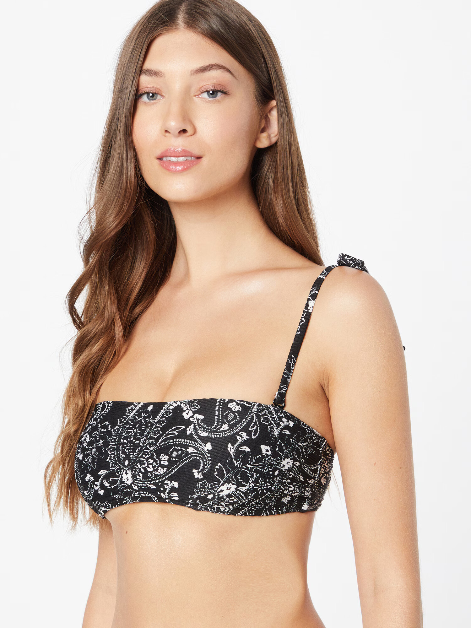 Hunkemöller Bikini zgornji del črna / bela - Pepit.si