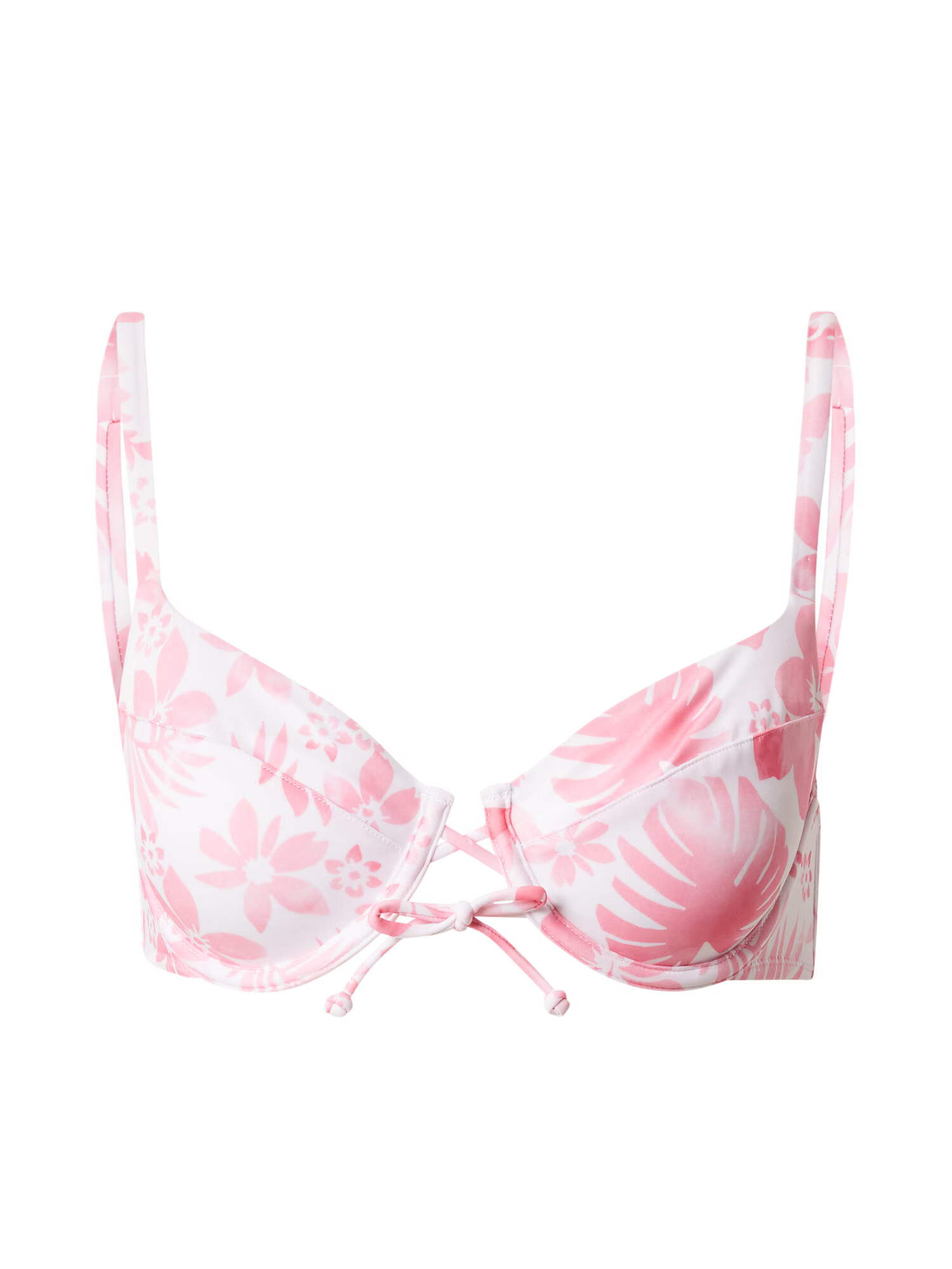 Hunkemöller Bikini zgornji del roza / bela - Pepit.si