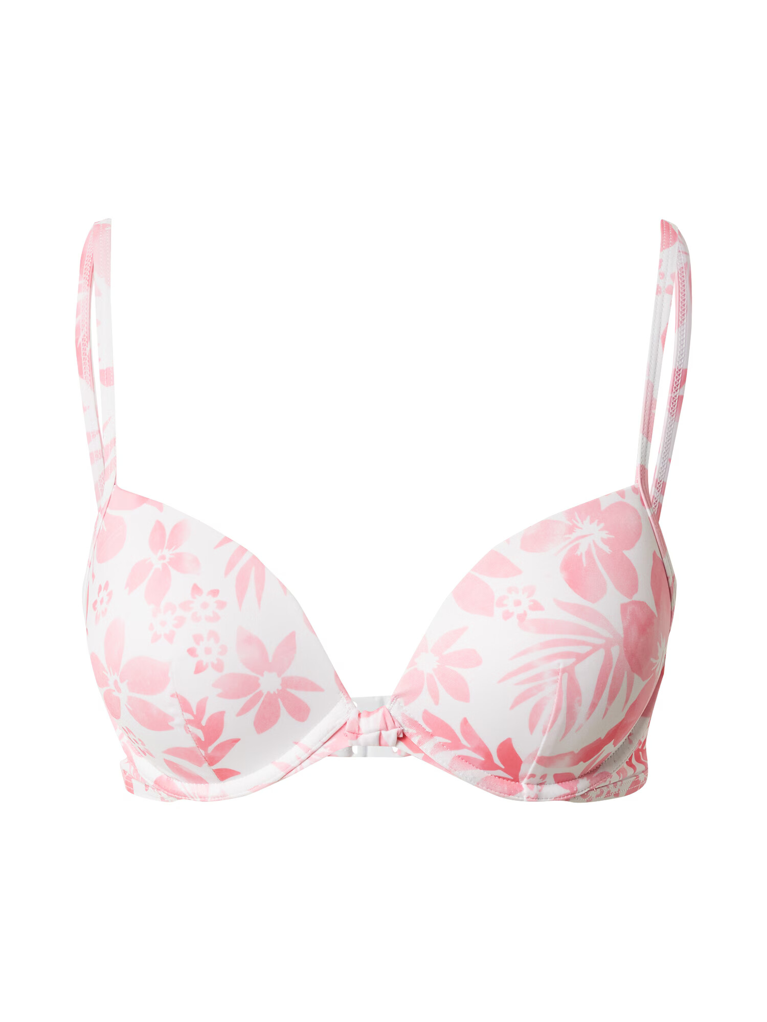 Hunkemöller Bikini zgornji del svetlo roza / bela - Pepit.si