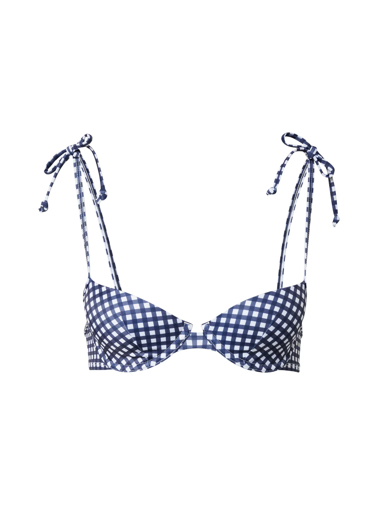 Hunkemöller Bikini zgornji del temno modra / bela - Pepit.si