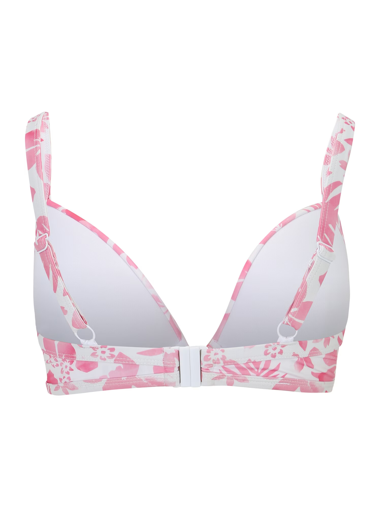 Hunkemöller Bikini zgornji del 'Tropical' roza / bela - Pepit.si