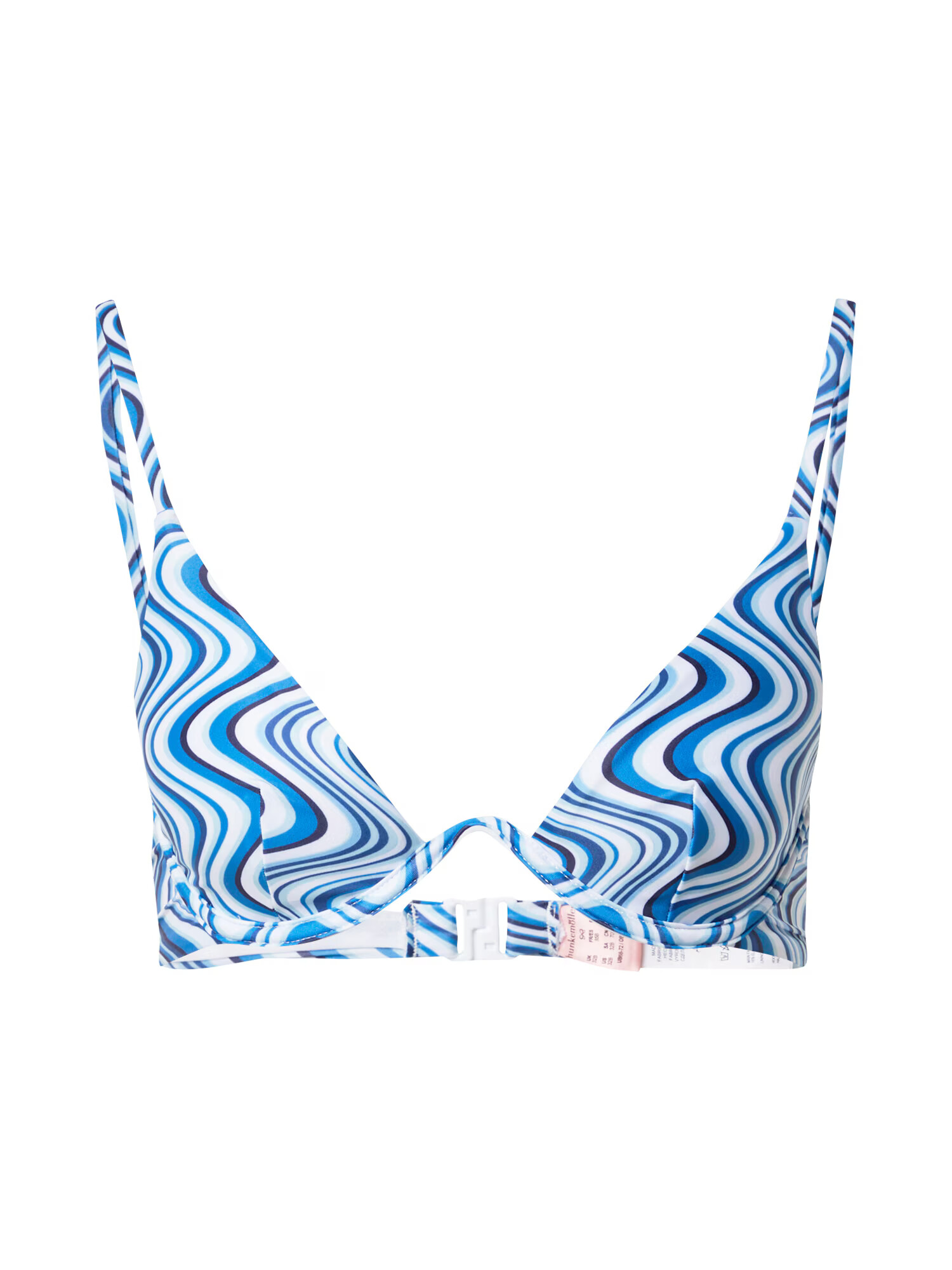 Hunkemöller Bikini zgornji del 'Var' modra / mornarska / voda / off-bela - Pepit.si