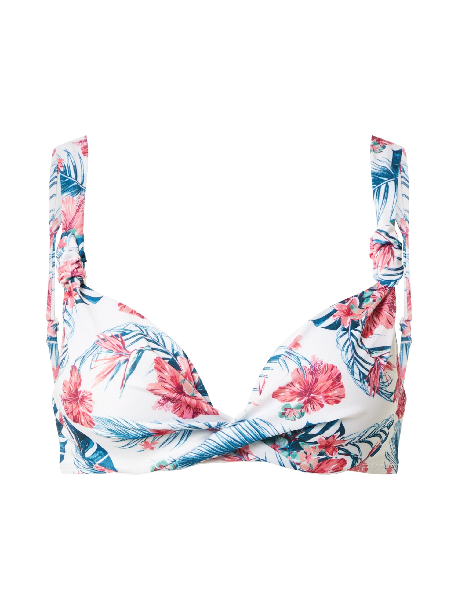 Hunkemöller Bikini zgornji del 'Vintage' bela / roza / modra - Pepit.si