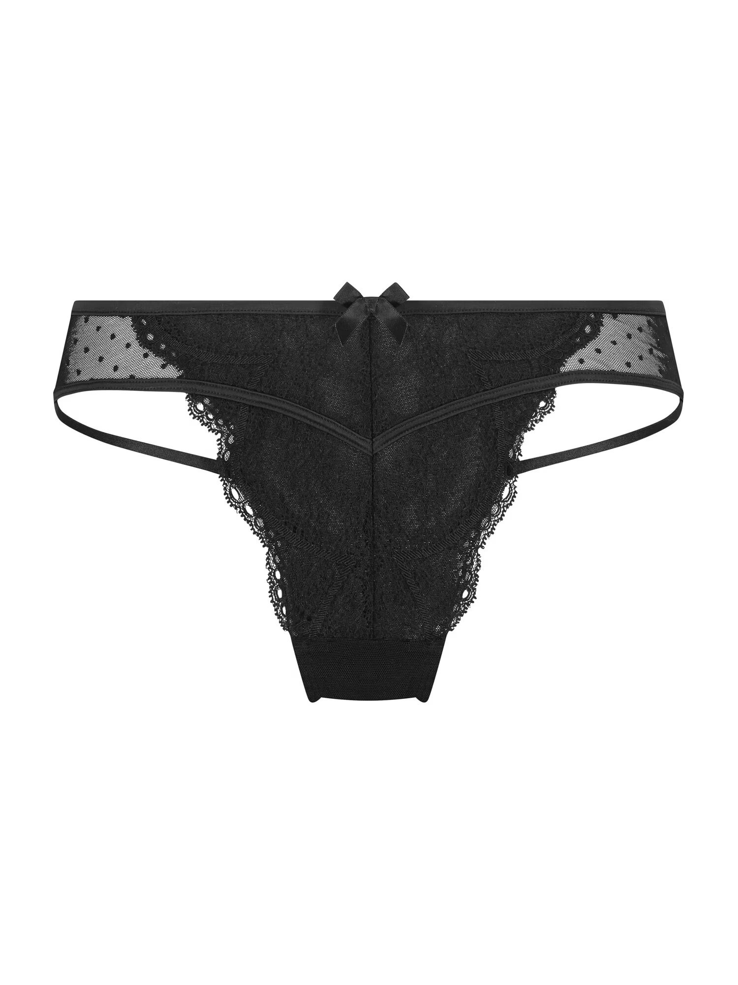 Hunkemöller Tangice 'Fleur' črna - Pepit.si