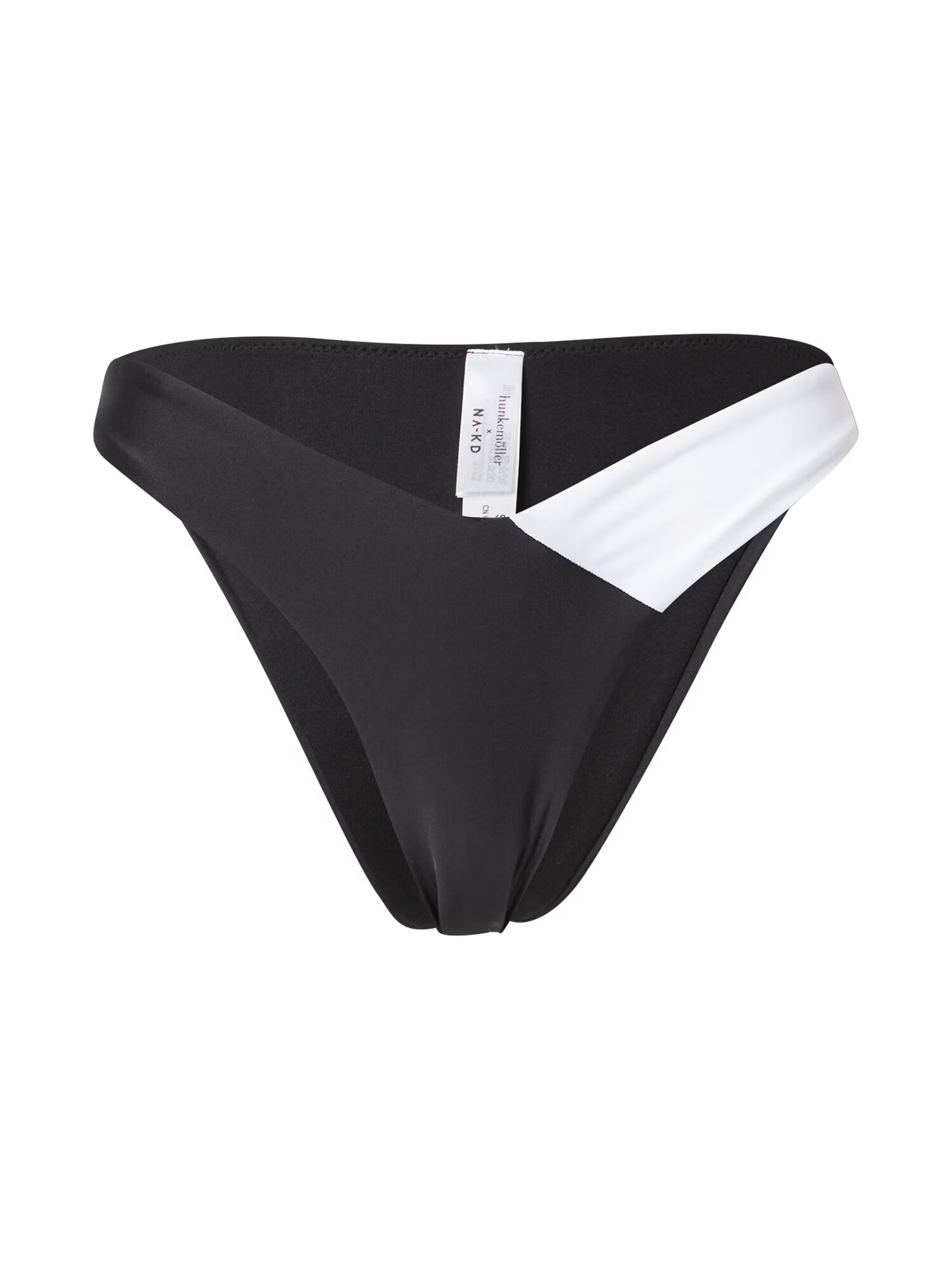 hunkemöller x NA-KD Bikini hlačke črna / bela - Pepit.si