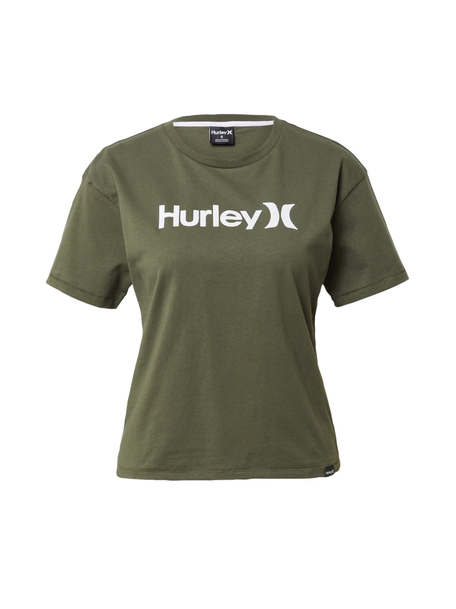 Hurley Funkcionalna majica oliva / bela - Pepit.si