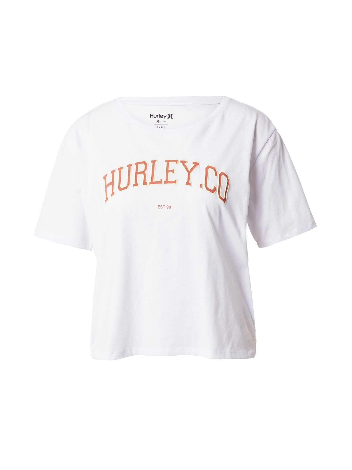 Hurley Funkcionalna majica svetlo bež / rjasto rjava / bela - Pepit.si