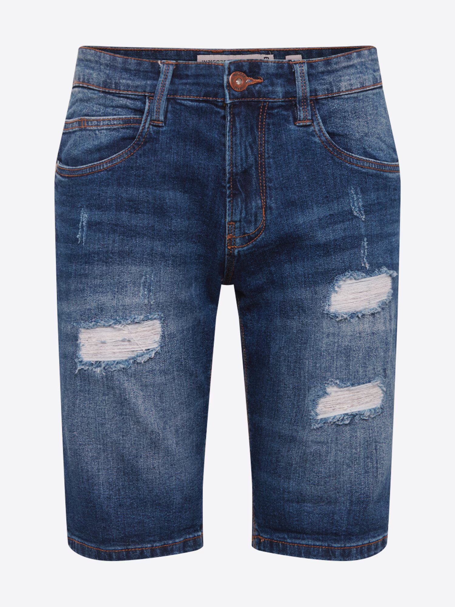 INDICODE JEANS Kavbojke 'Kaden Holes' moder denim - Pepit.si