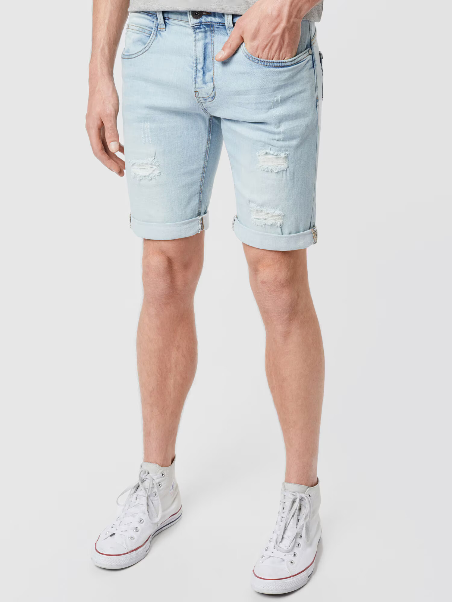 INDICODE JEANS Kavbojke 'Kaden Holes' moder denim - Pepit.si