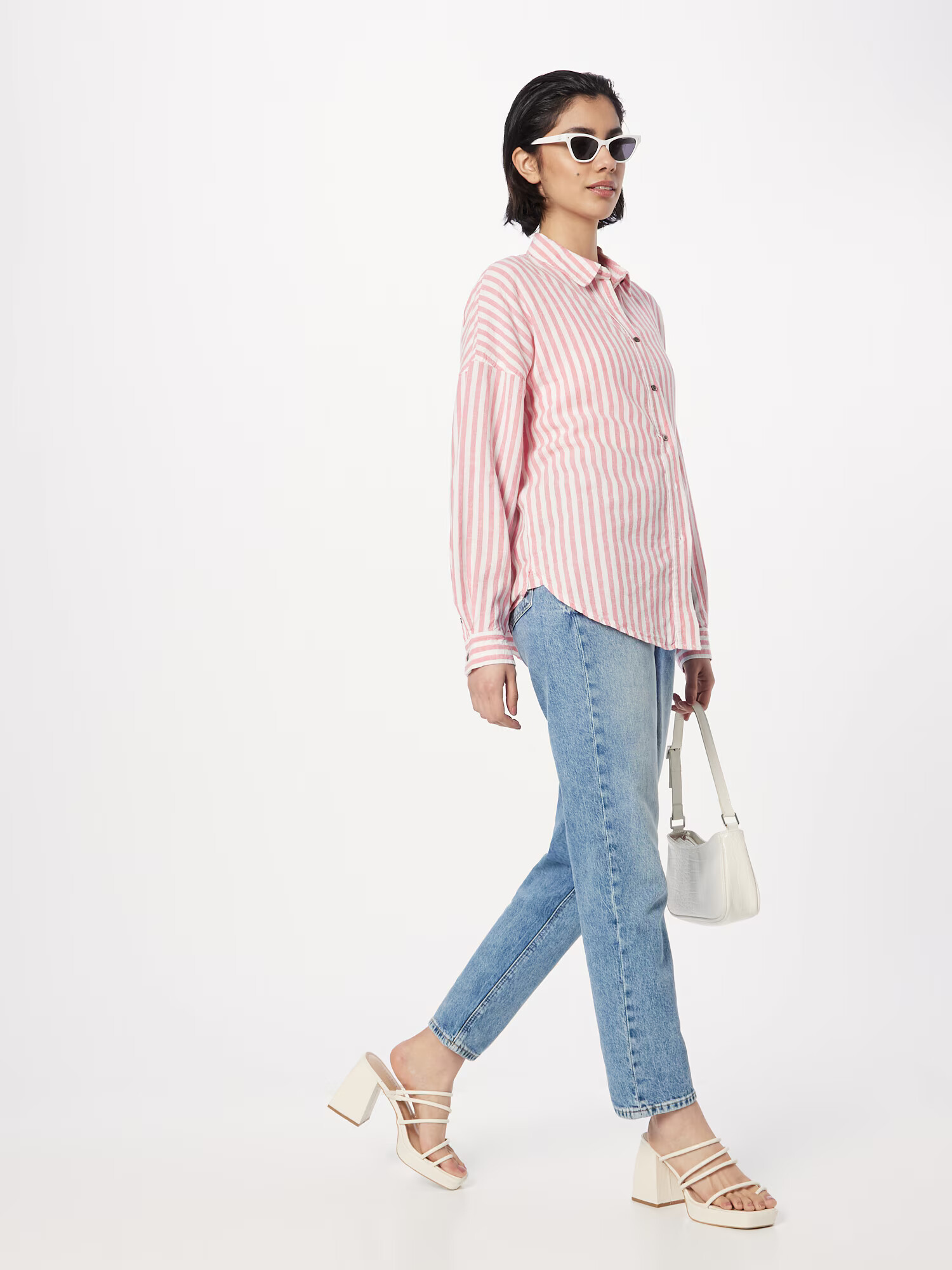 InWear Bluza 'Kiko' rosé / bela - Pepit.si