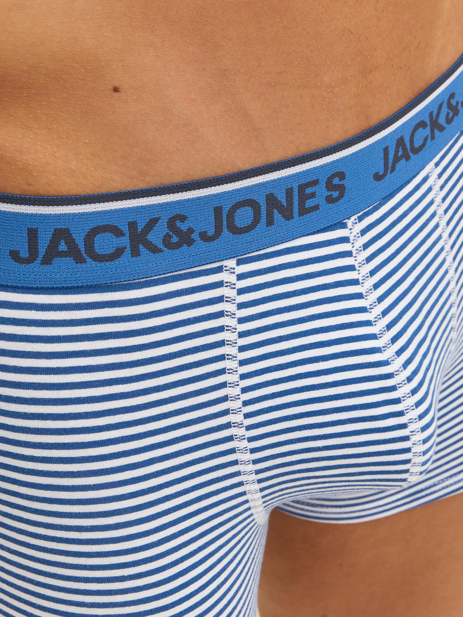 JACK & JONES Boksarice 'Alec' indigo / zelena / črna / bela - Pepit.si