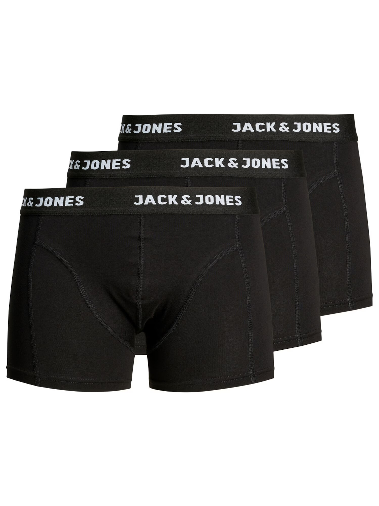 JACK & JONES Boksarice 'Anthony' črna / bela - Pepit.si