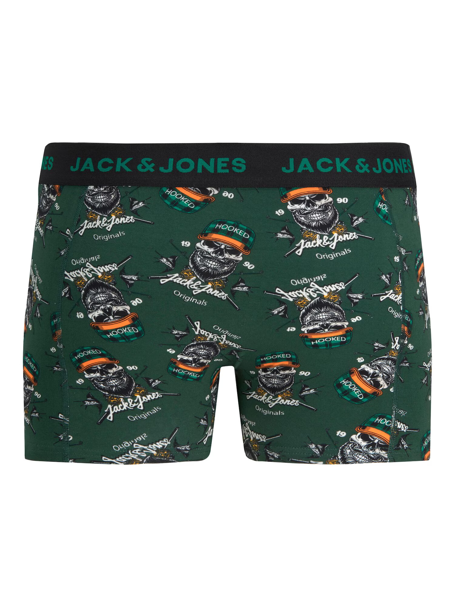 JACK & JONES Boksarice 'CAPTAIN' mornarska / kaki / oranžna / bela - Pepit.si