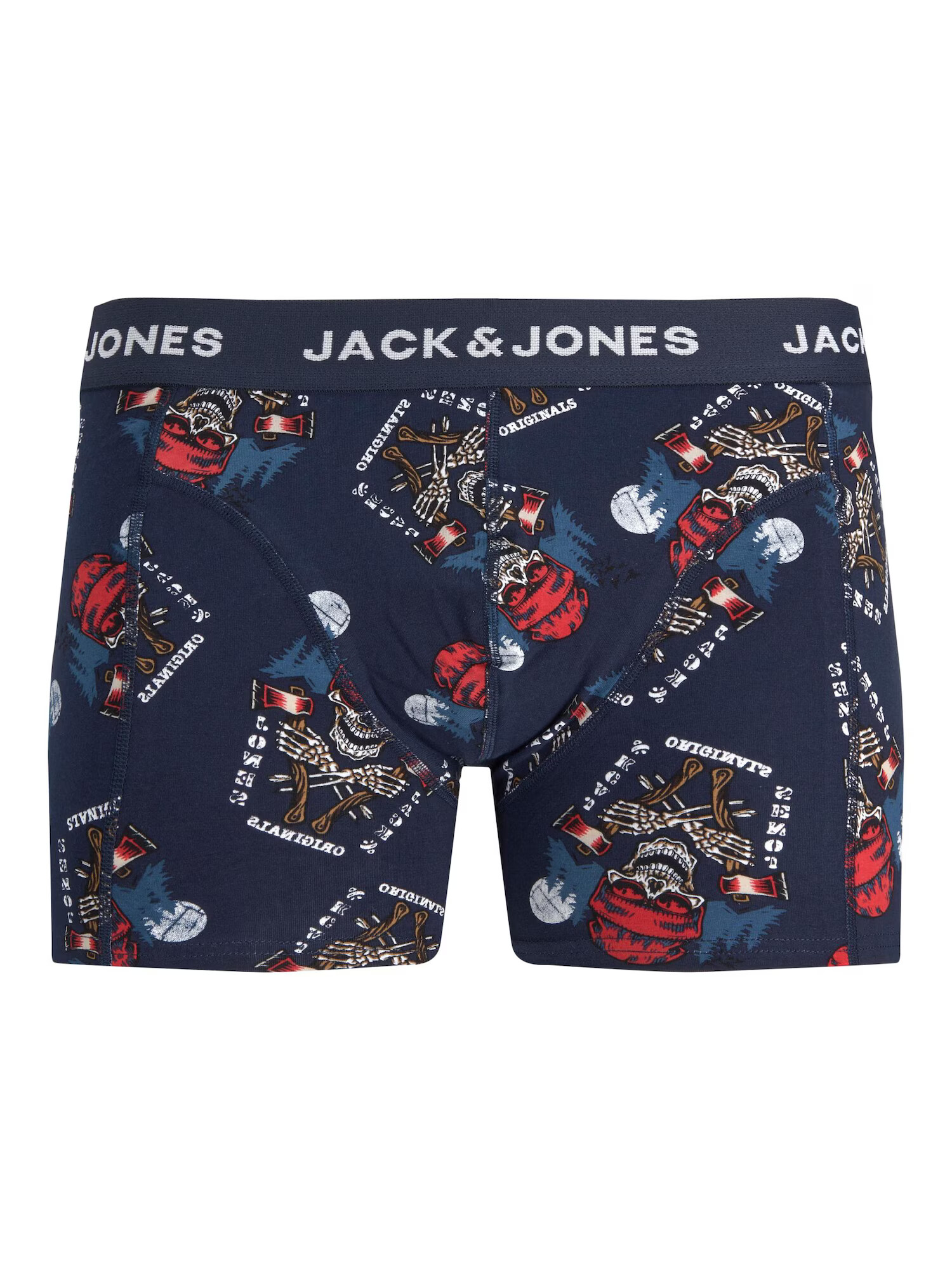 JACK & JONES Boksarice 'CAPTAIN' mornarska / kaki / oranžna / bela - Pepit.si