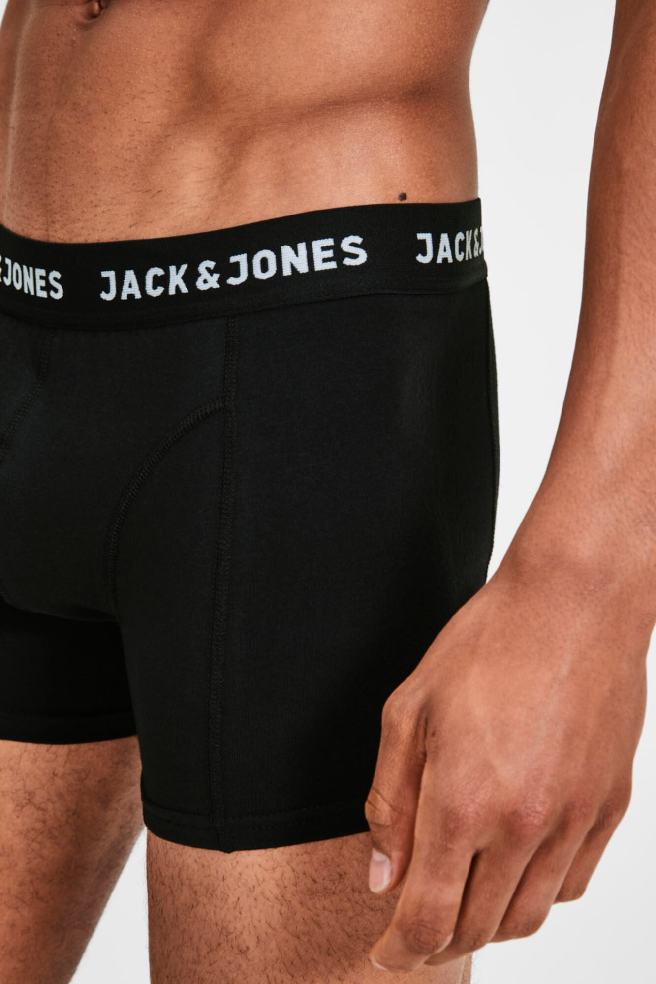 JACK & JONES Boksarice črna / bela - Pepit.si