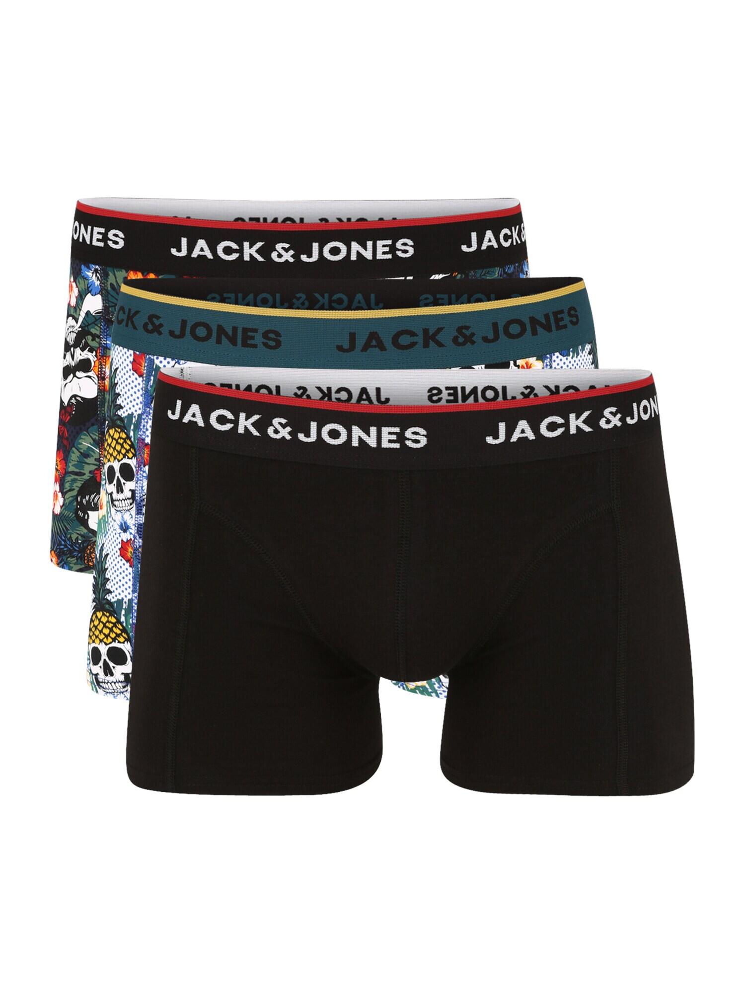 JACK & JONES Boksarice črna / bela - Pepit.si