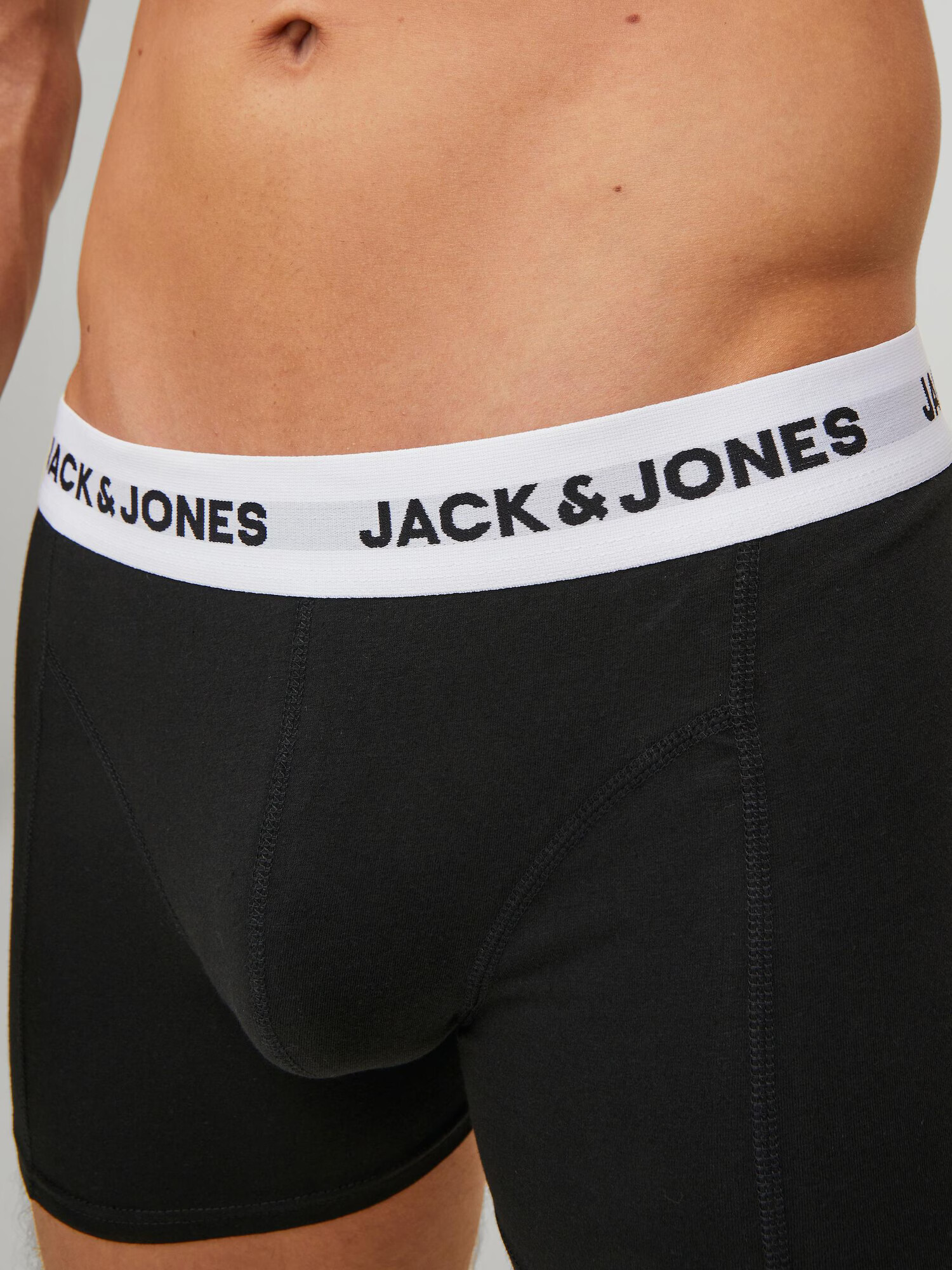 JACK & JONES Boksarice črna / bela - Pepit.si